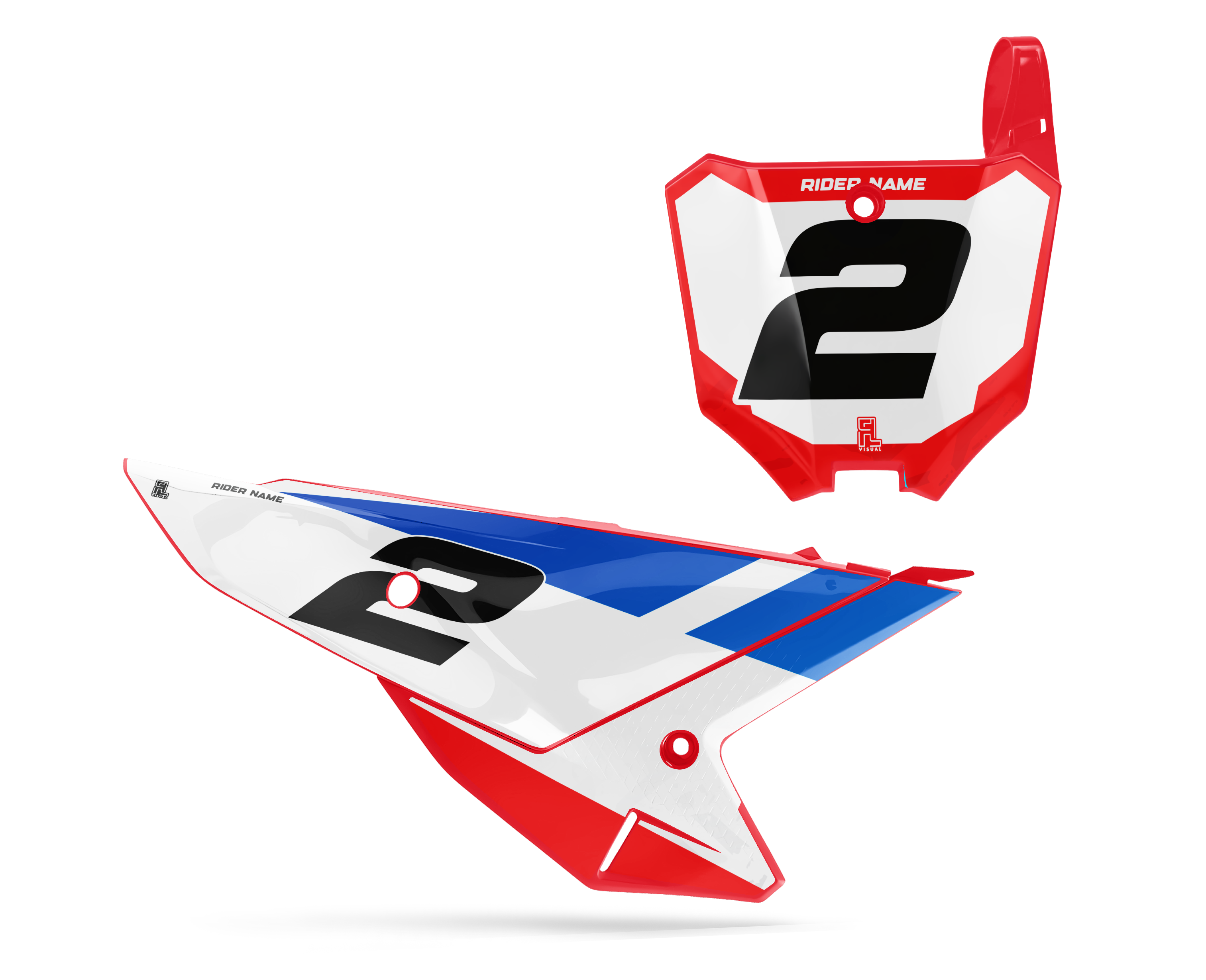 Honda - Number Plates - Graphics Kit - 1