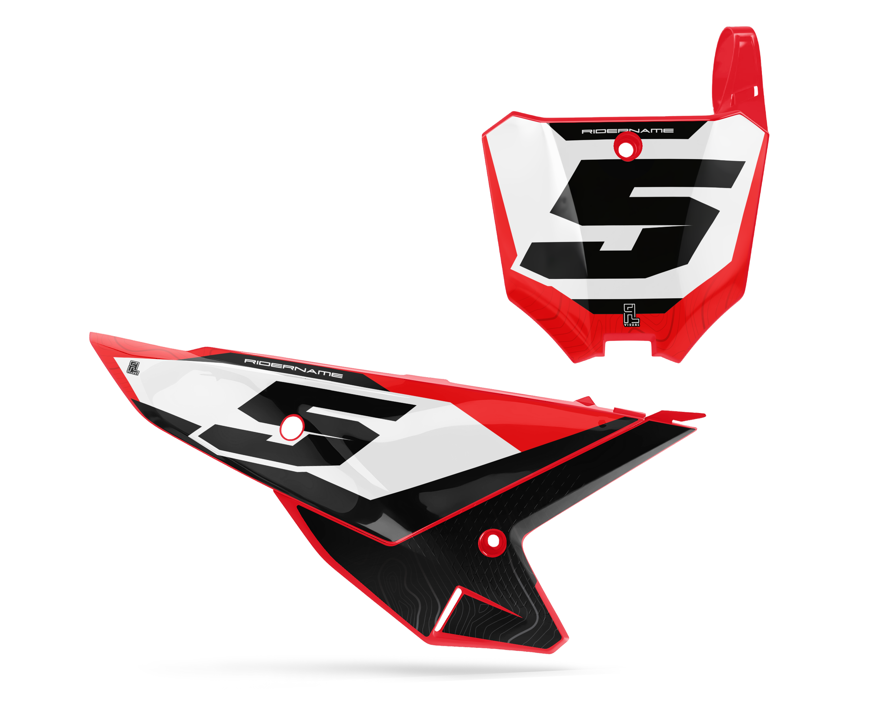 Honda - Number Plates - Graphics Kit - 11