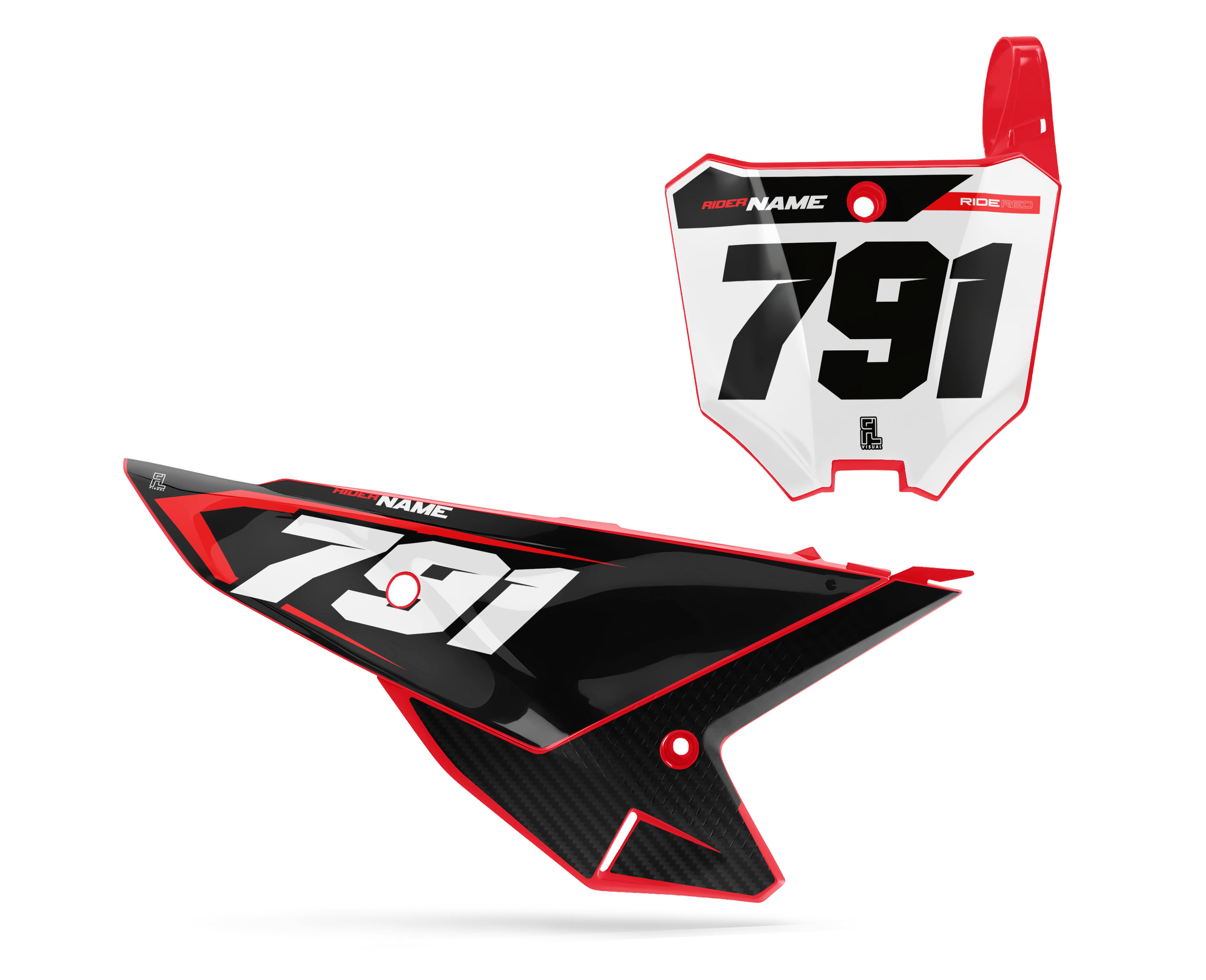Honda - Number Plates - Graphics Kit - 5