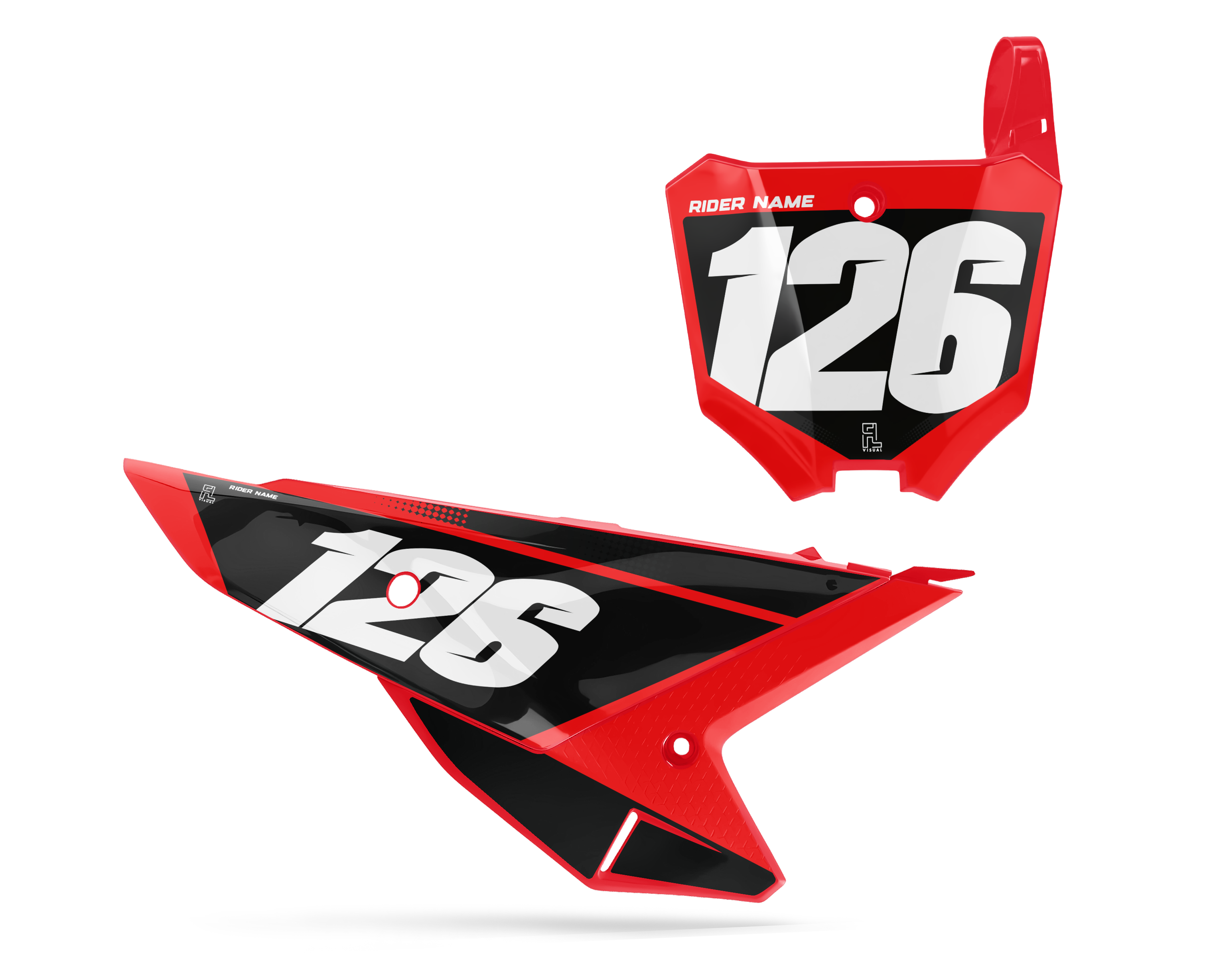 Honda - Number Plates - Graphics Kit - 7
