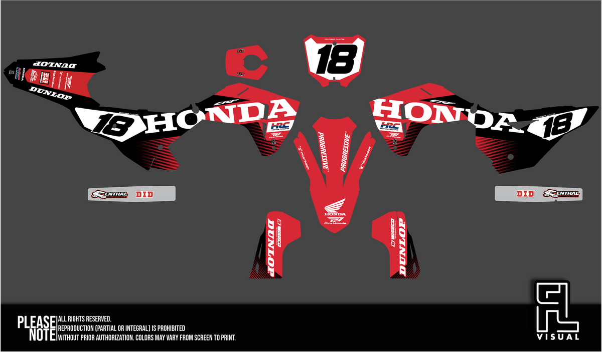 Honda - Graphics Kit - Factory Black