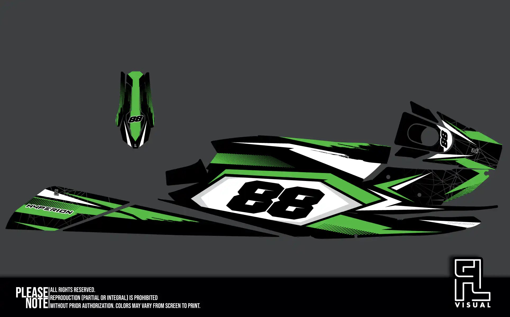 Hyperion - Pastorello Edition25 - Green - Graphics Kit