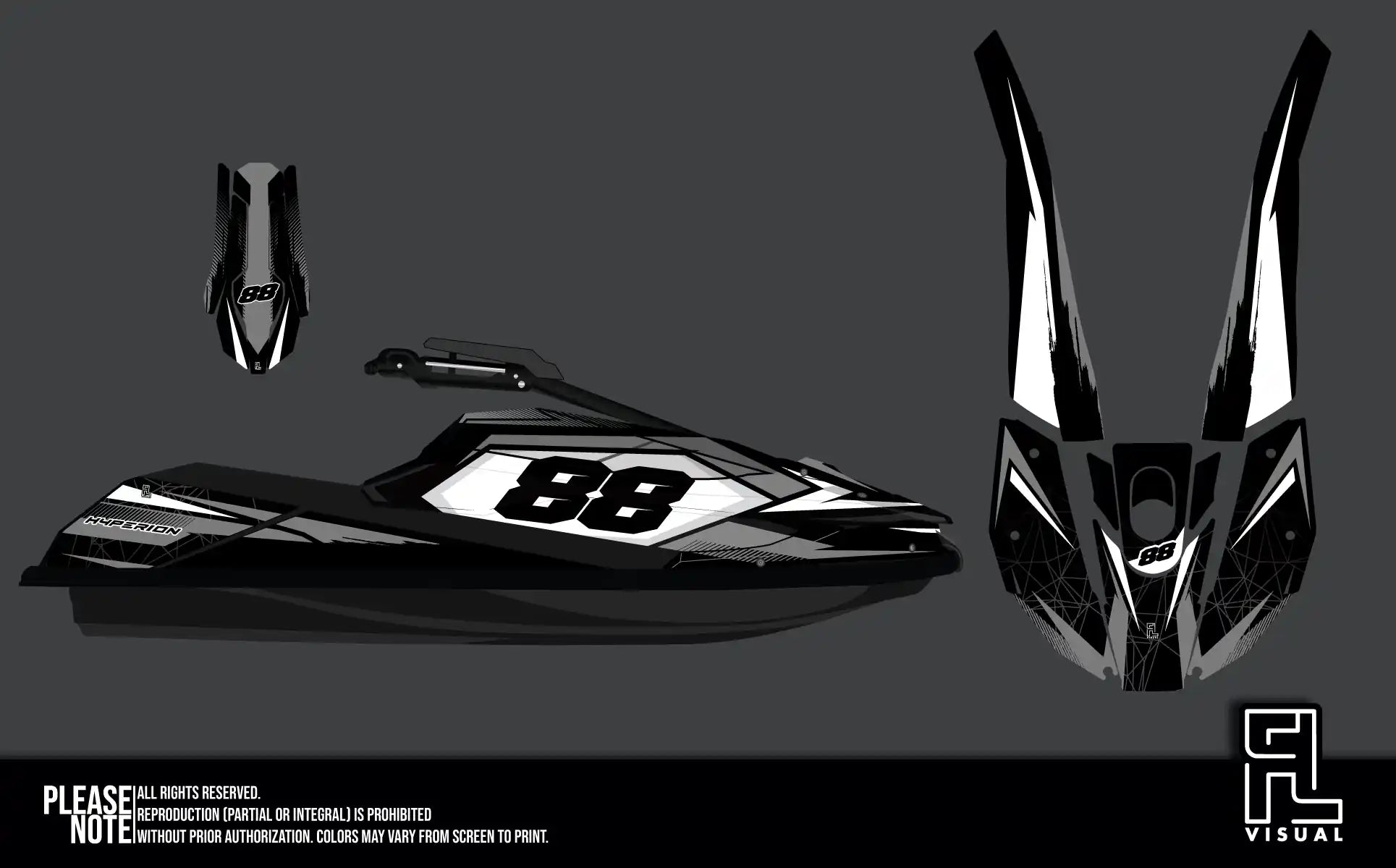 Hyperion - Pastorello Edition25 - Gray - Graphics Kit
