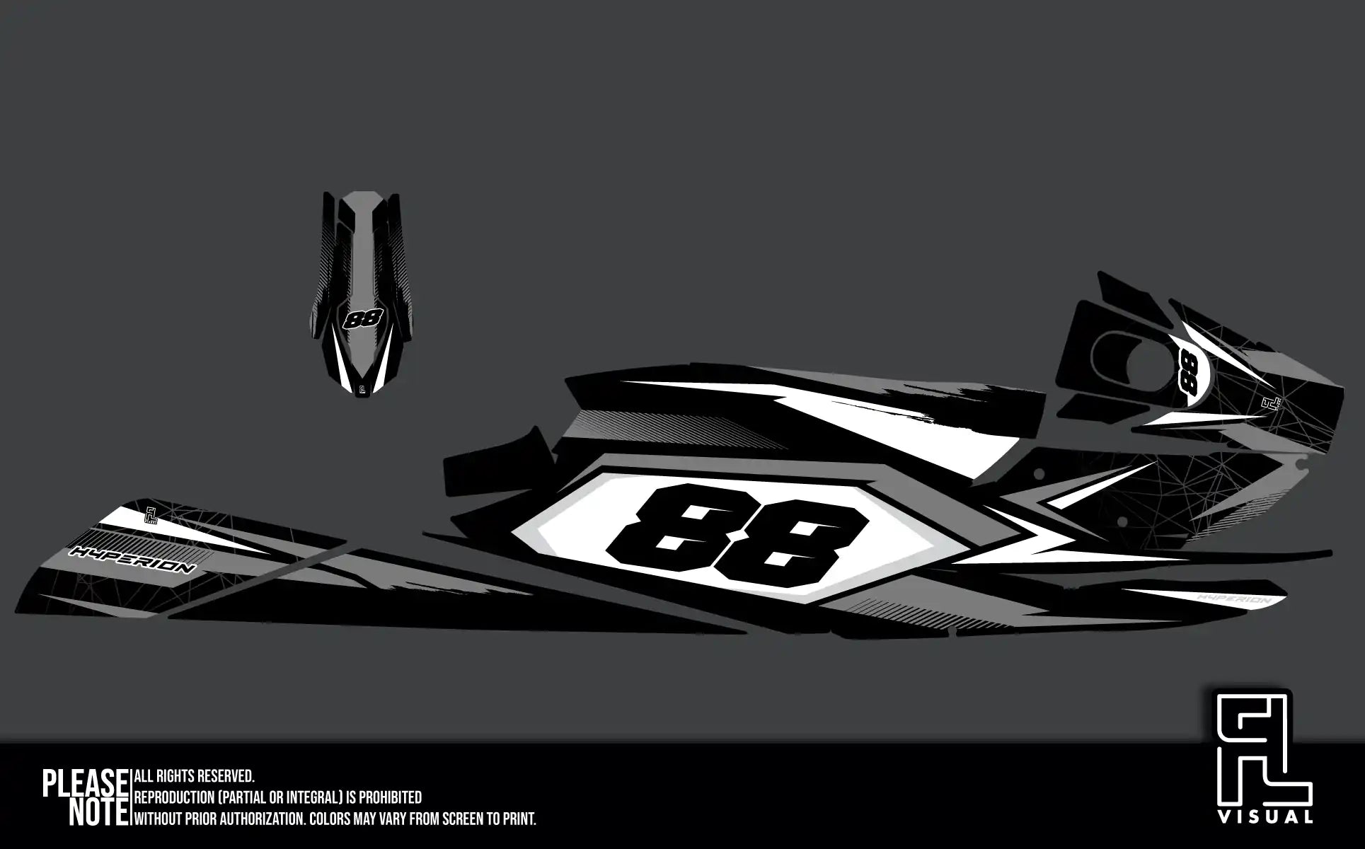 Hyperion - Pastorello Edition25 - Gray - Graphics Kit