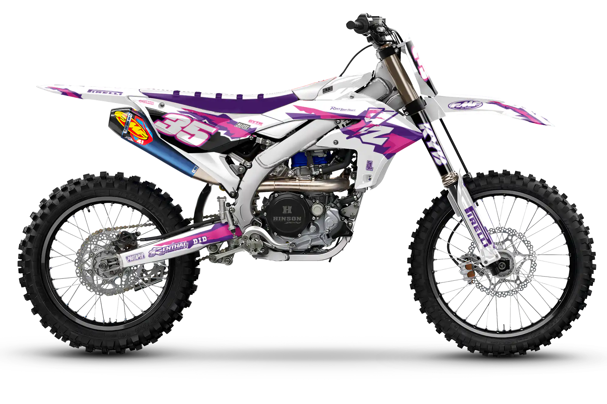 Yamaha - Graphics Kit - Retro1 - Pink/Purple