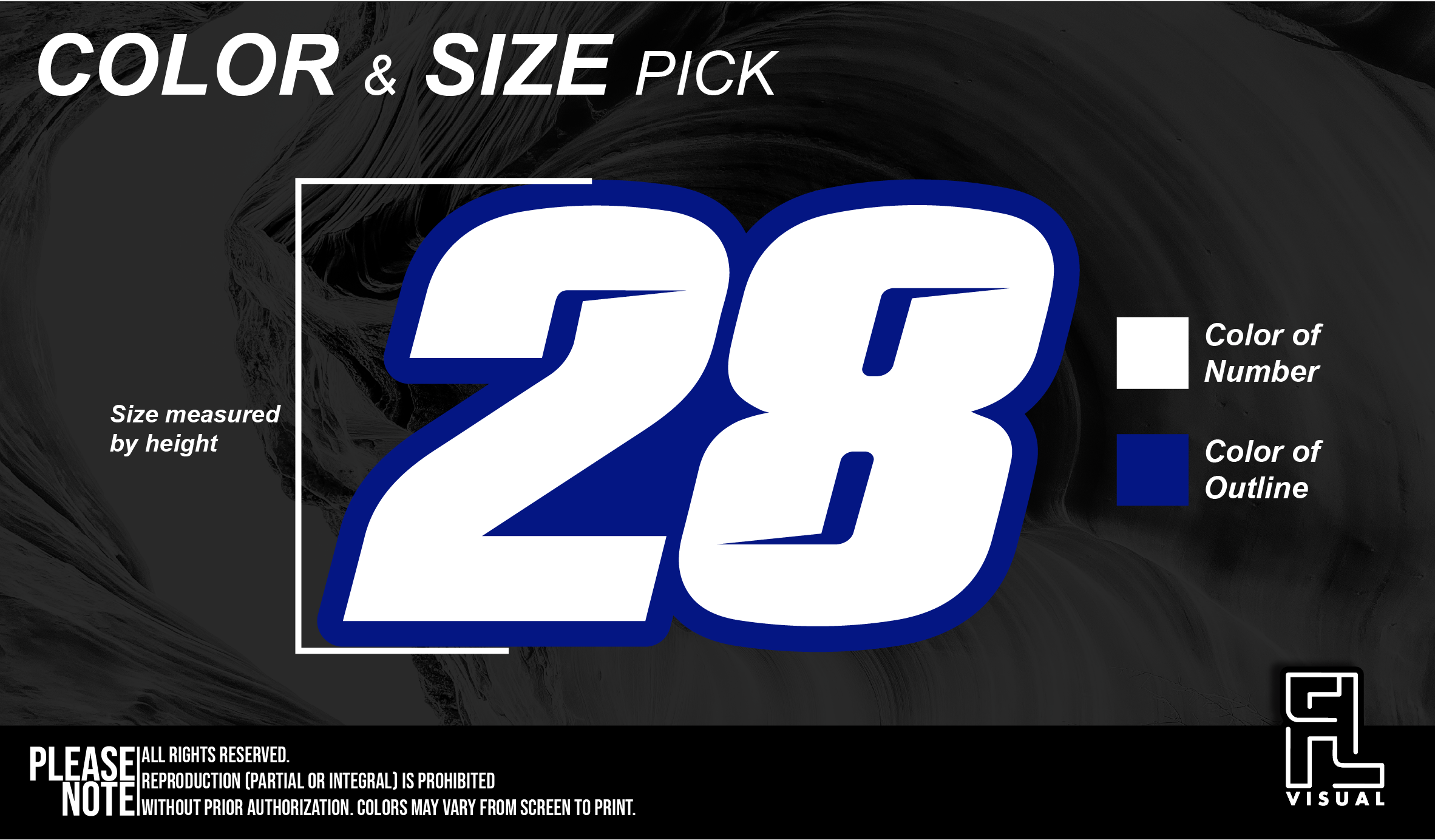 Jetski - Contour-Cut Numbers (Set of 2)