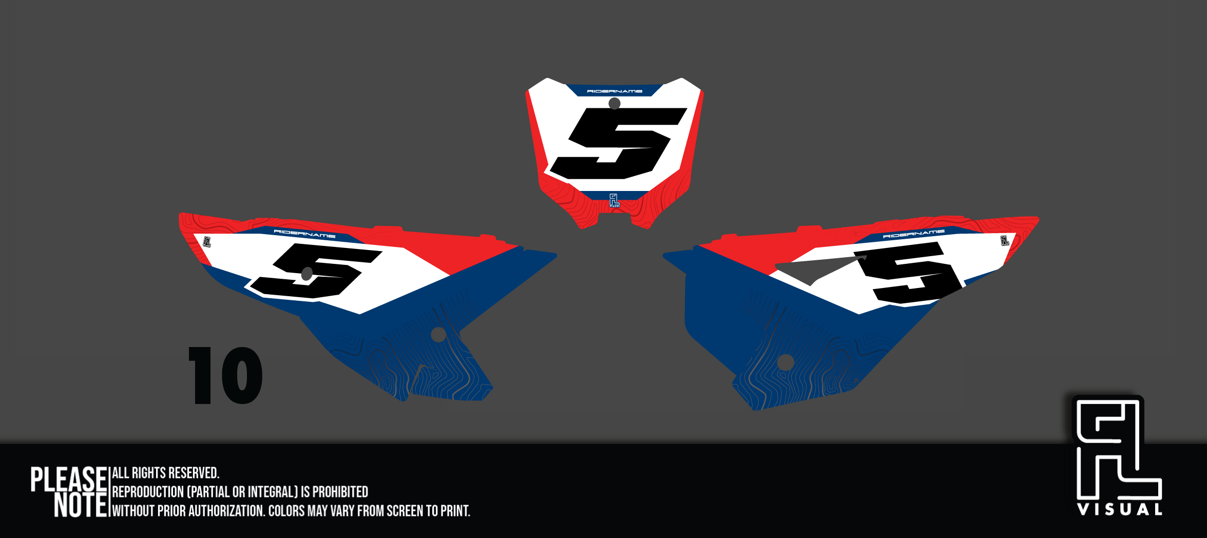 Honda - Number Plates - Graphics Kit - 10