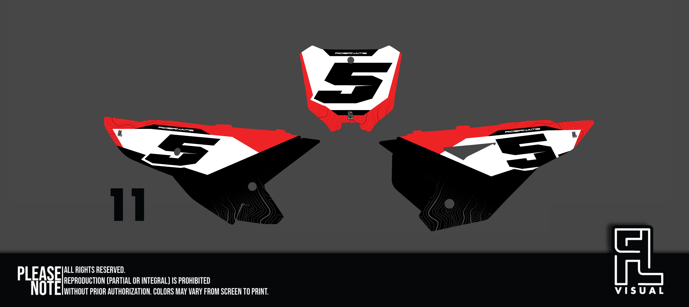 Honda - Number Plates - Graphics Kit - 11