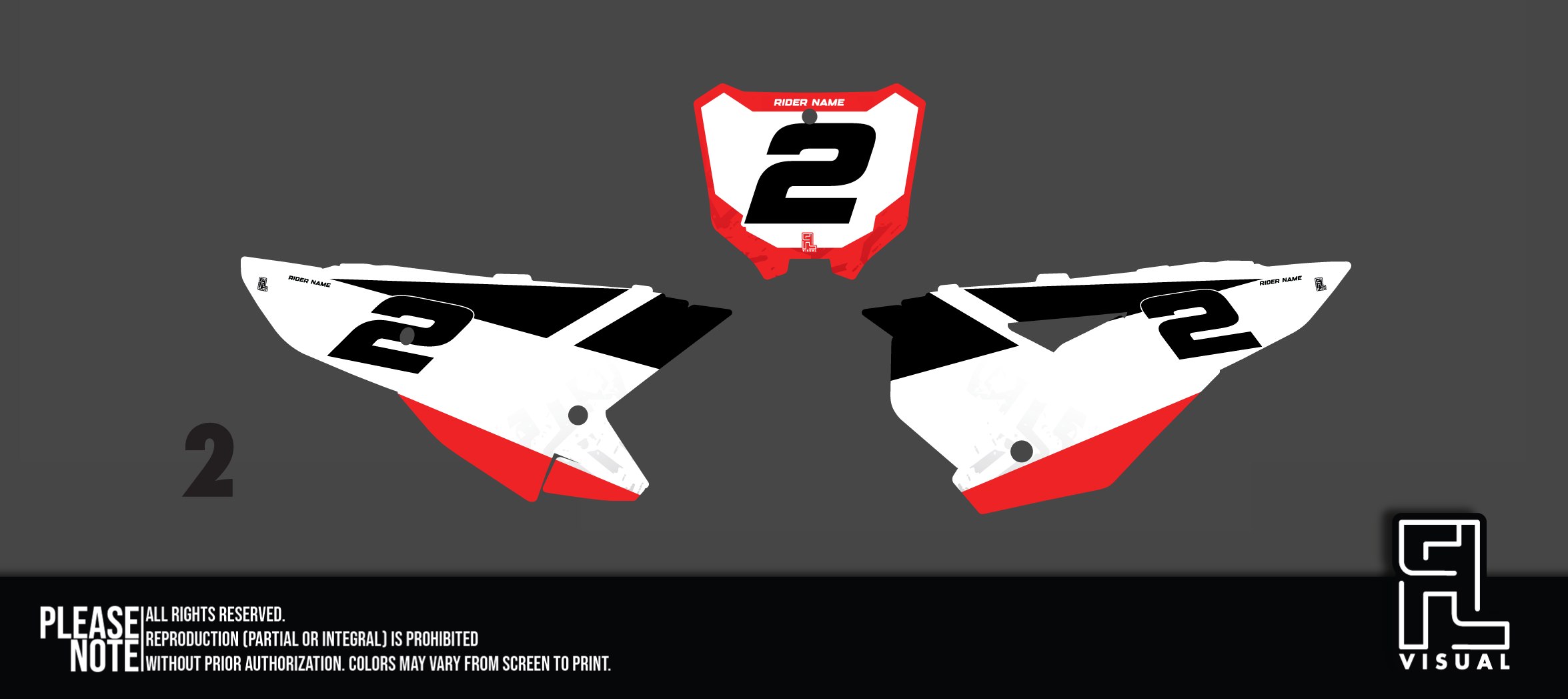 Honda - Number Plates - Graphics Kit - 2