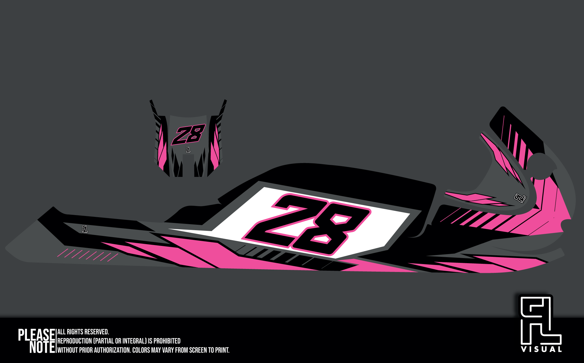 Yamaha Superjet 2Stroke - Obscura - Pink - Graphics Kit