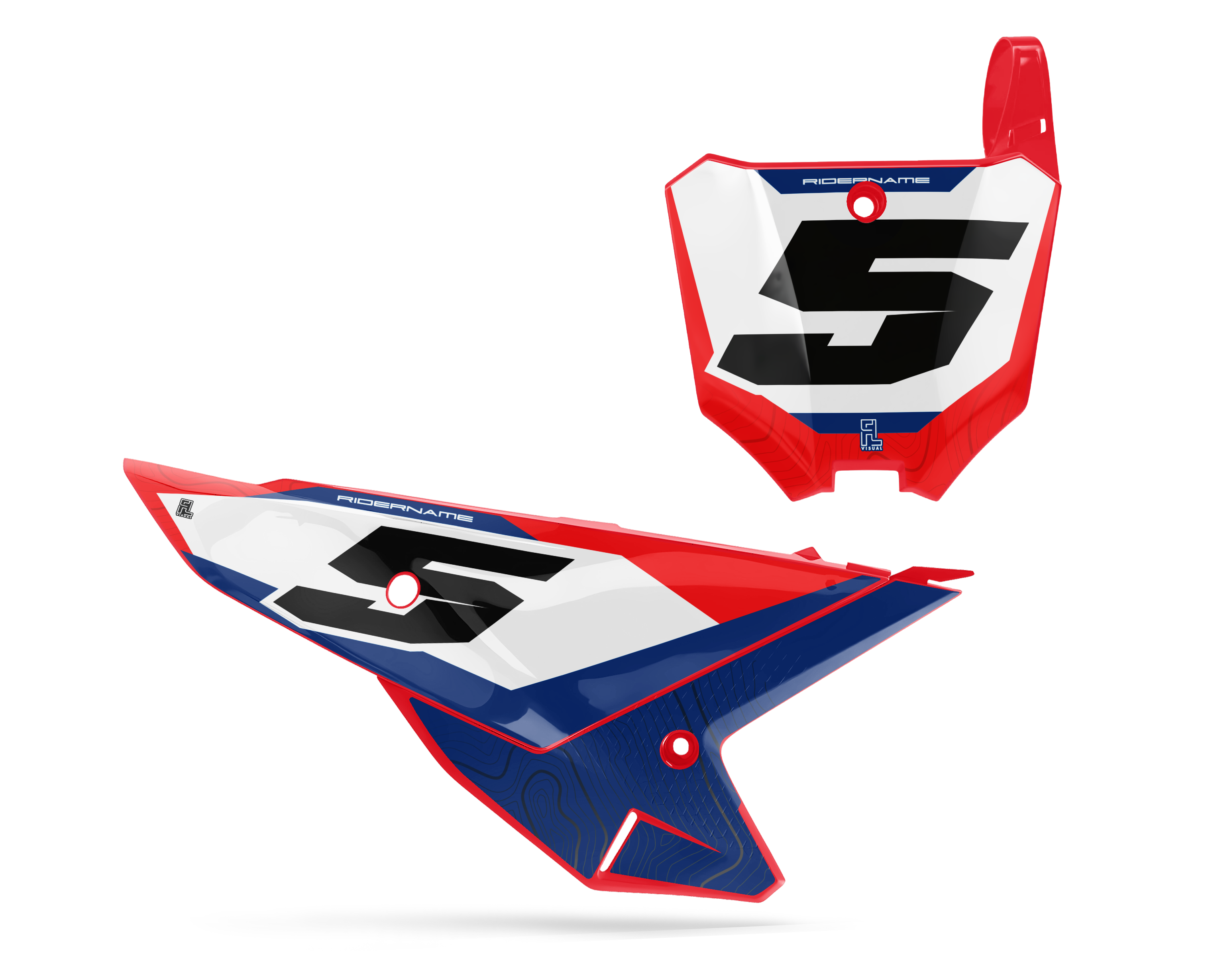 Honda - Number Plates - Graphics Kit - 10