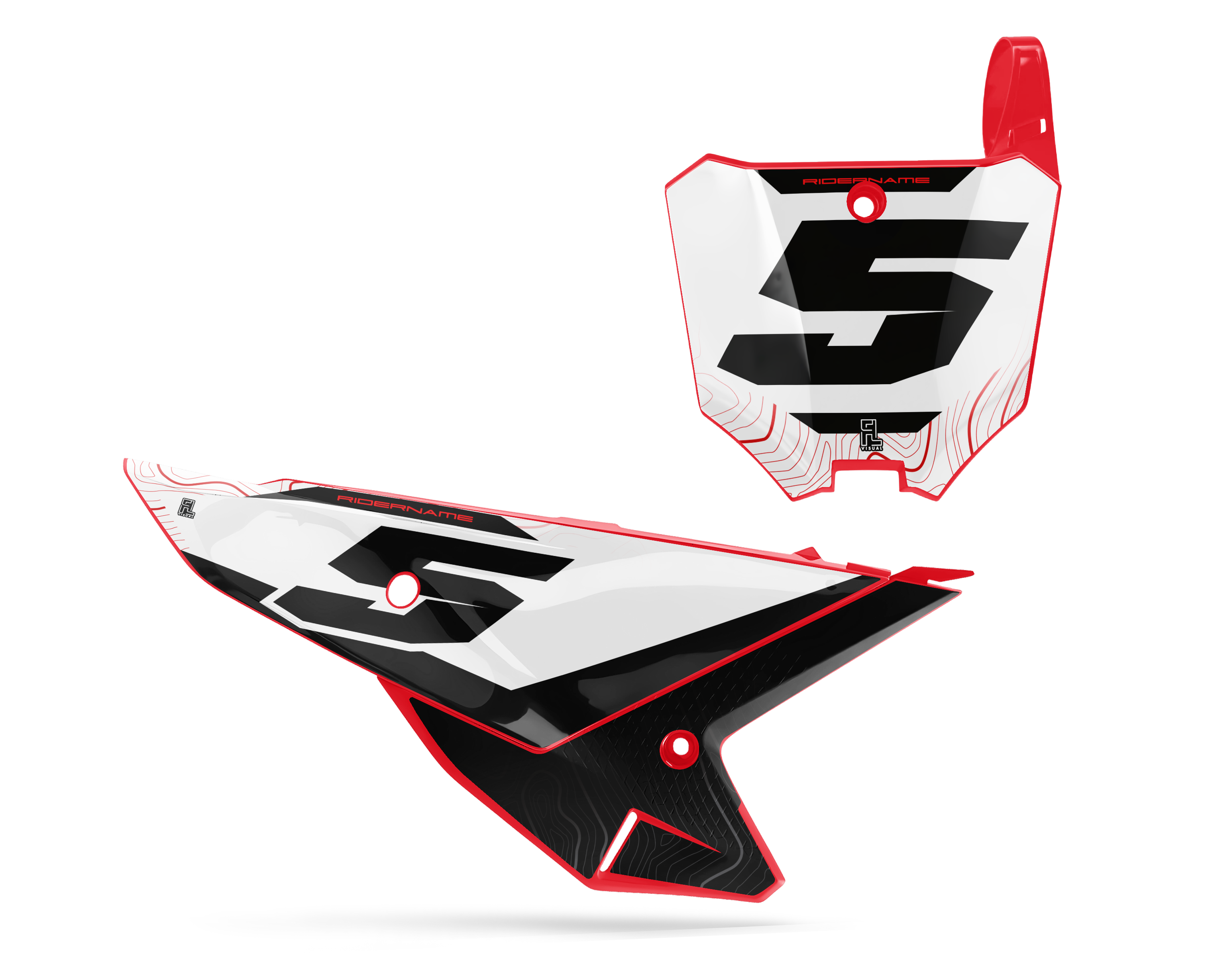 Honda - Number Plates - Graphics Kit - 12