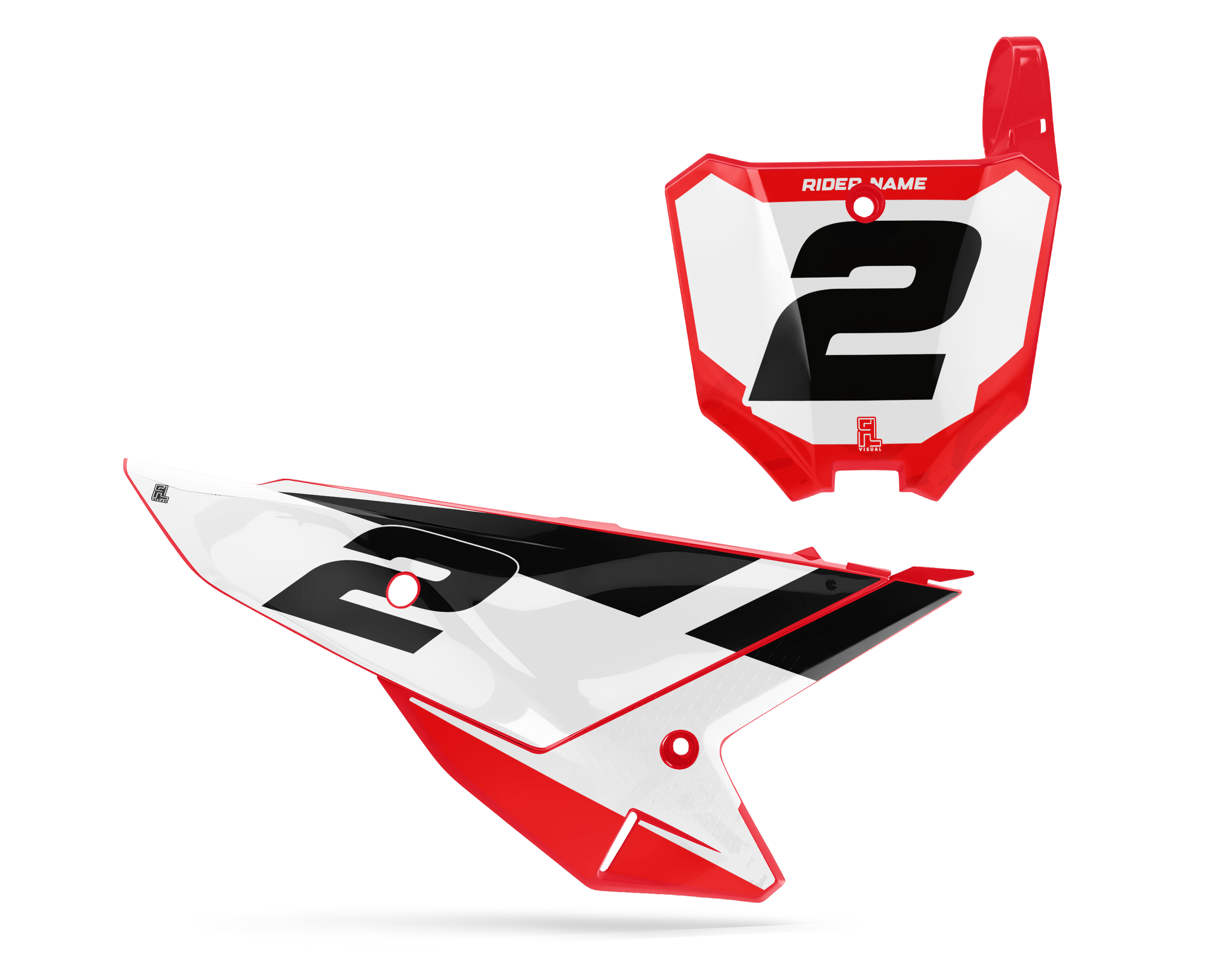 Honda - Number Plates - Graphics Kit - 2