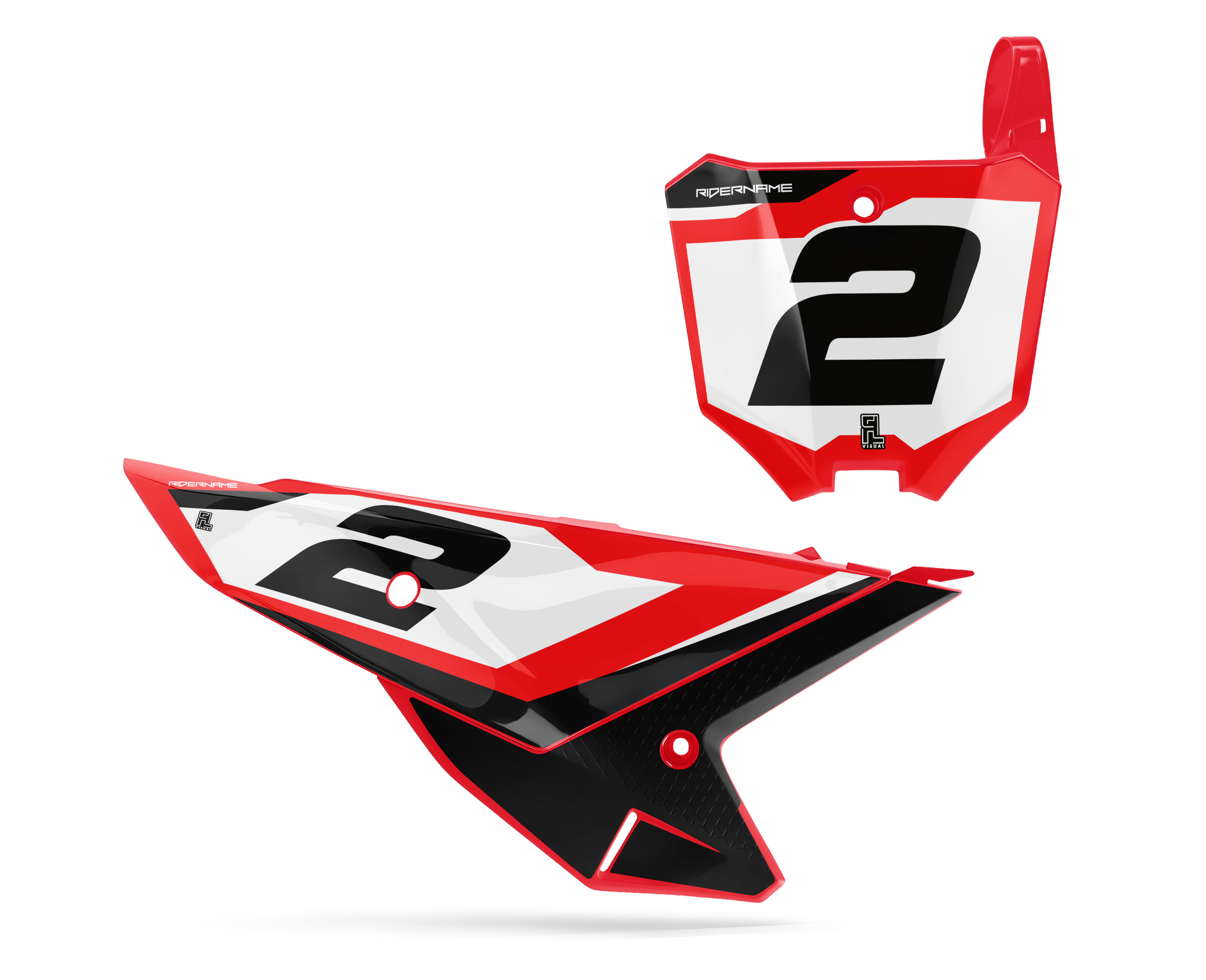 Honda - Number Plates - Graphics Kit - 3