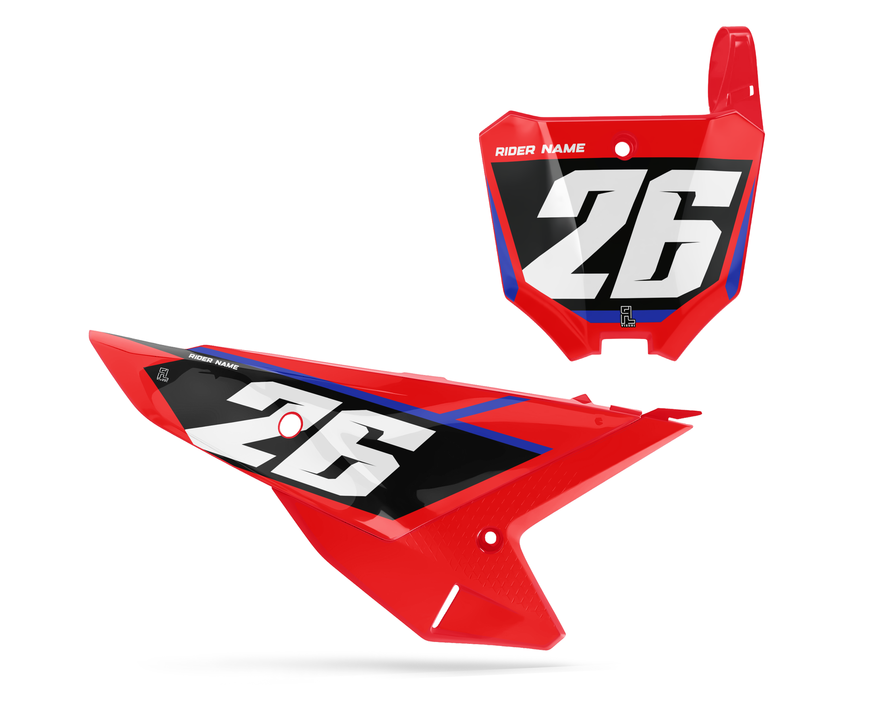 Honda - Number Plates - Graphics Kit - 6