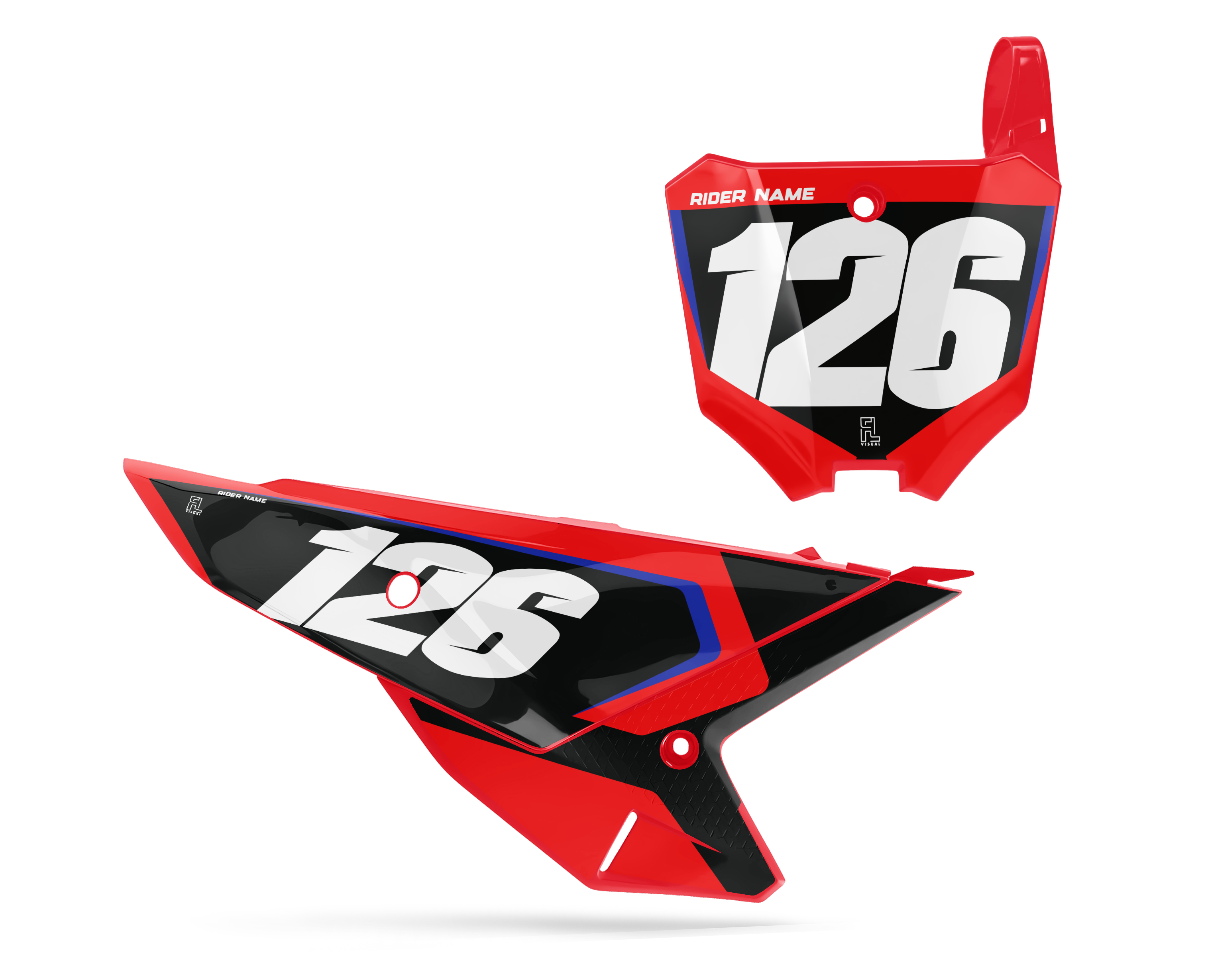 Honda - Number Plates - Graphics Kit - 8