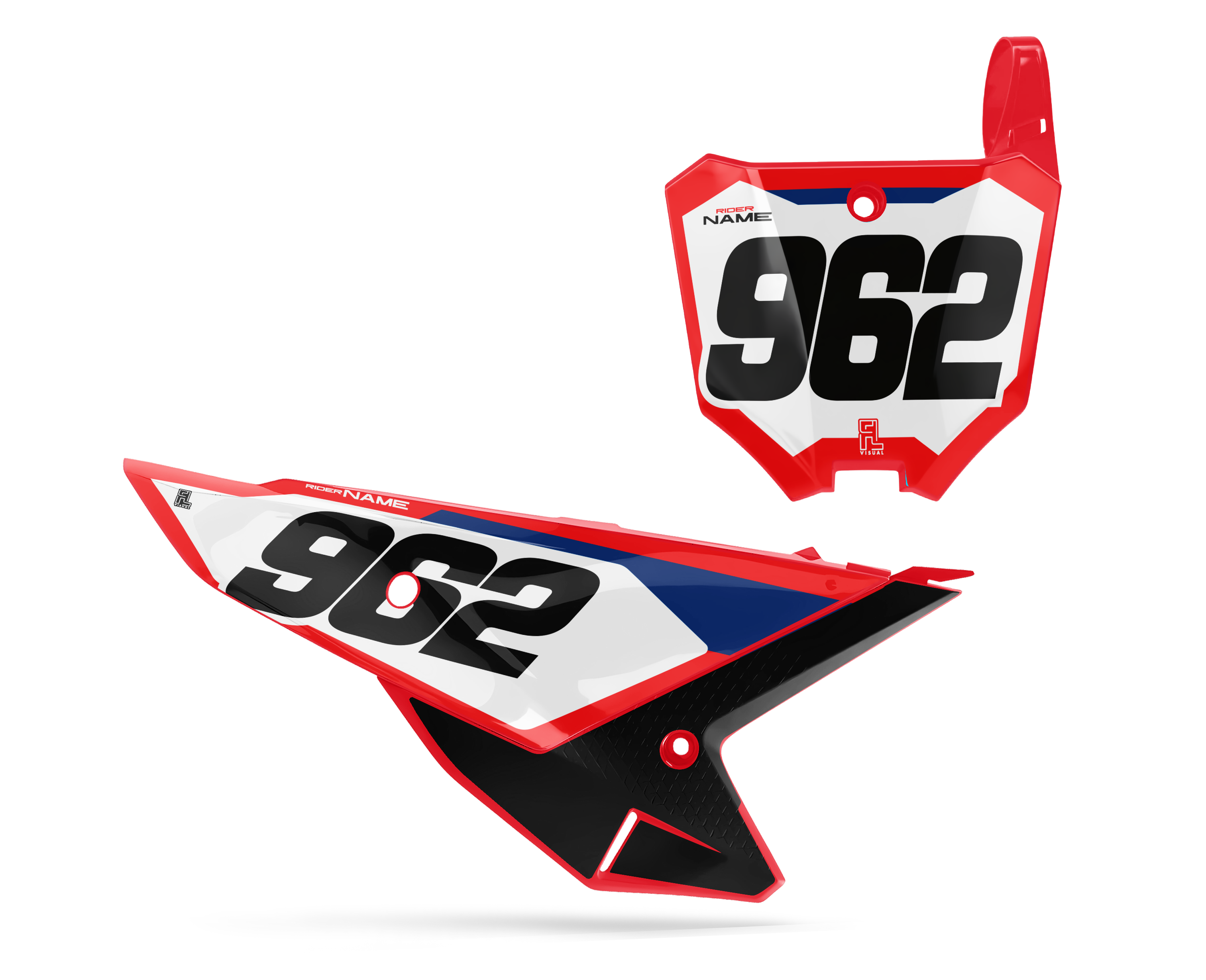 Honda - Number Plates - Graphics Kit - 9