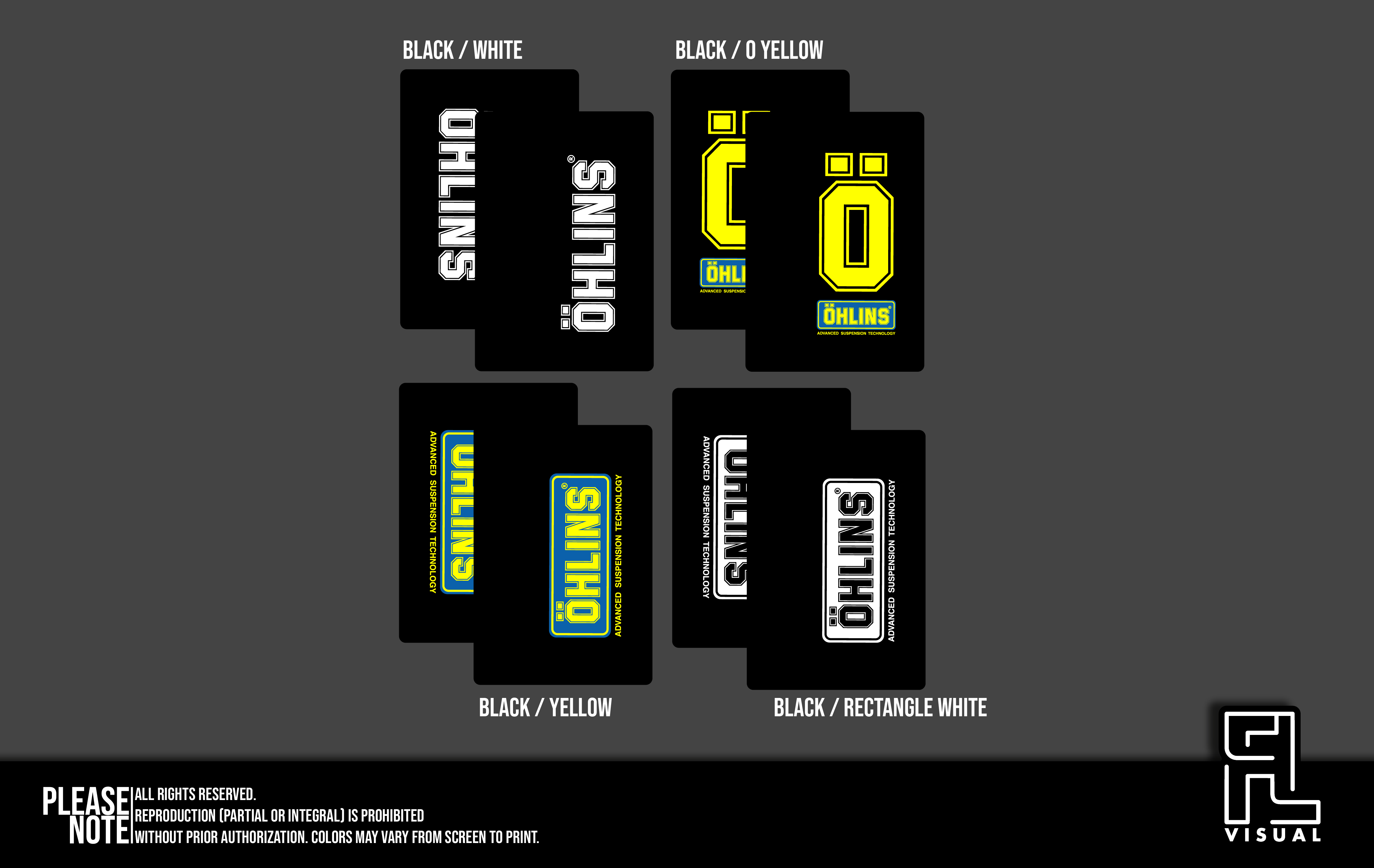 Fork Wraps(Pair) - Ohlins Black