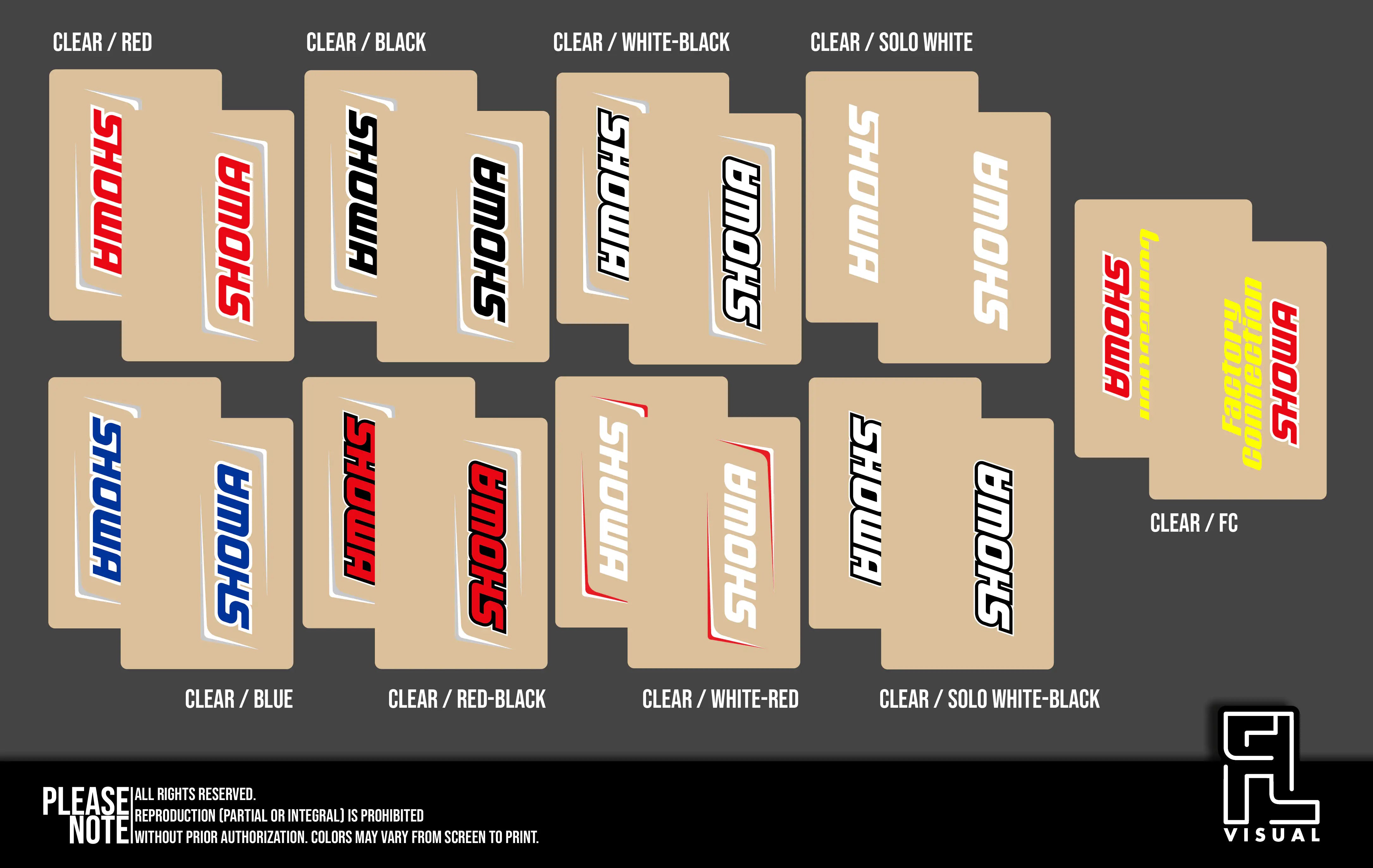 Fork Wraps(Pair) - Showa Clear