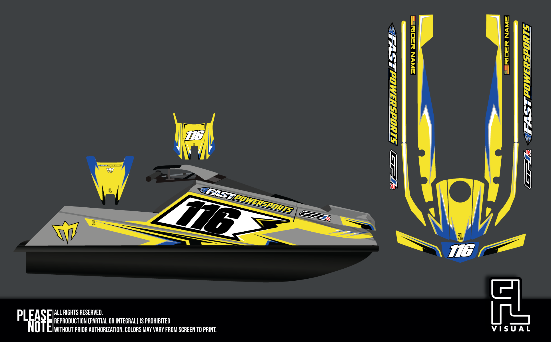 Fastpowersports GP1R - Skyrush - Yellow