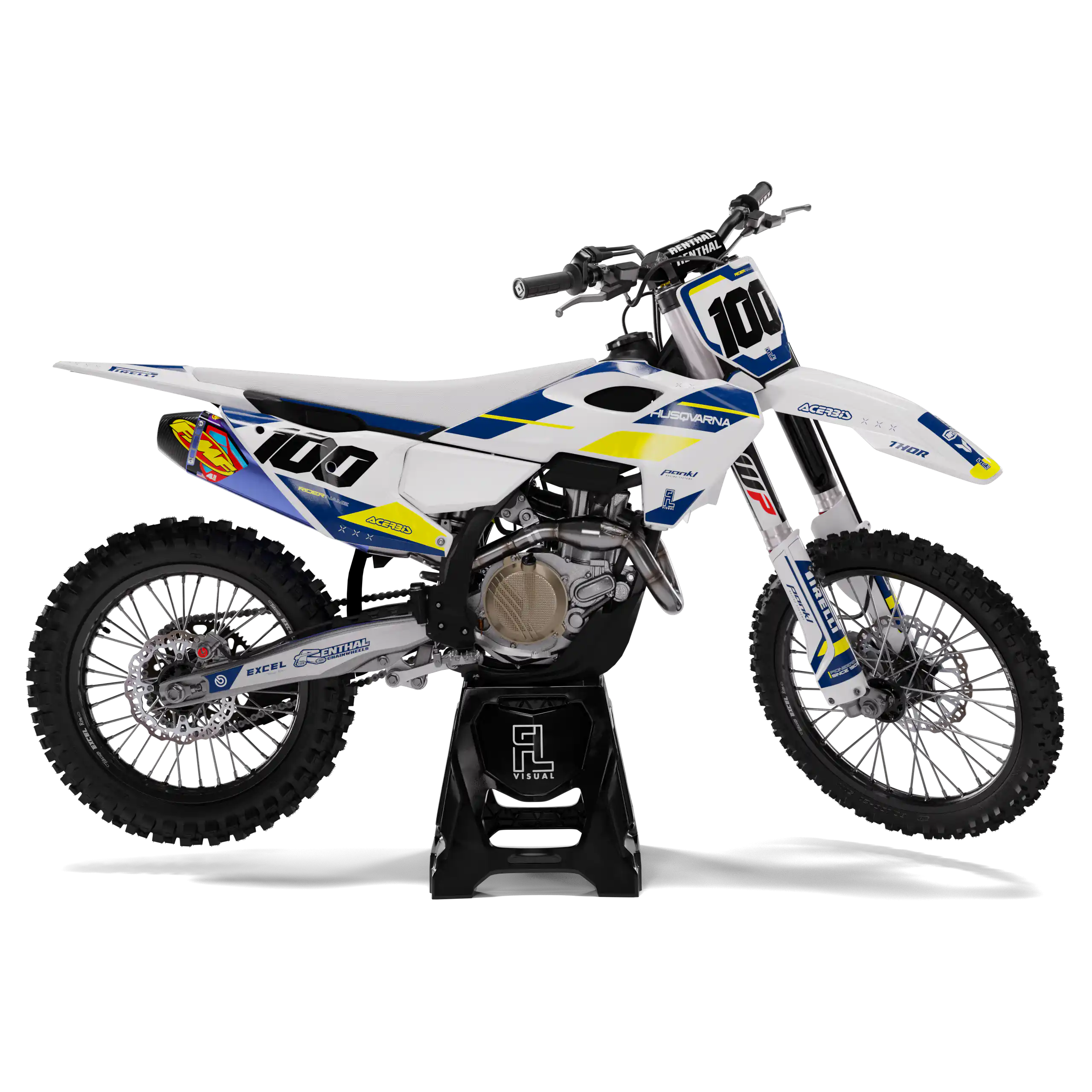 Husqvarna - Graphics Kit -  Strive Blue