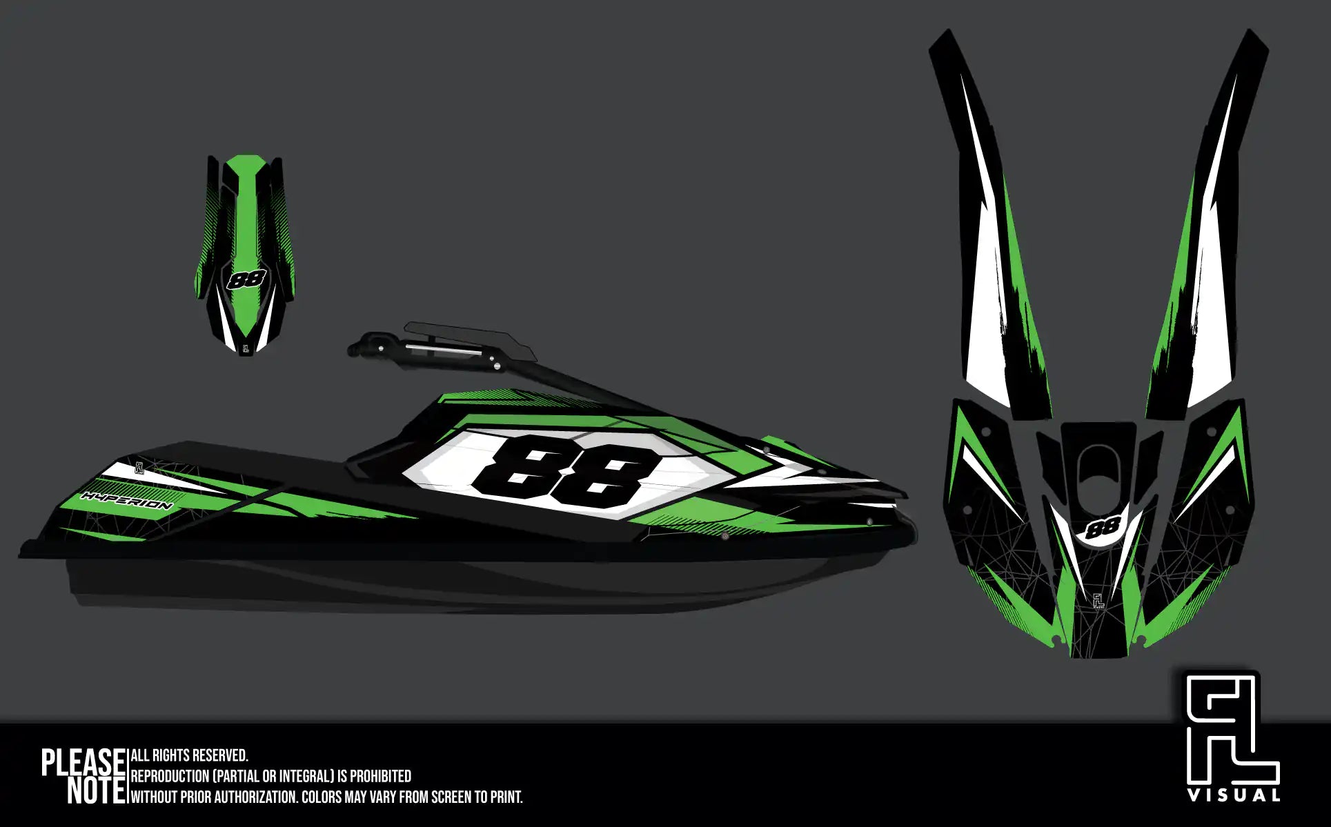 Hyperion - Pastorello Edition25 - Green - Graphics Kit