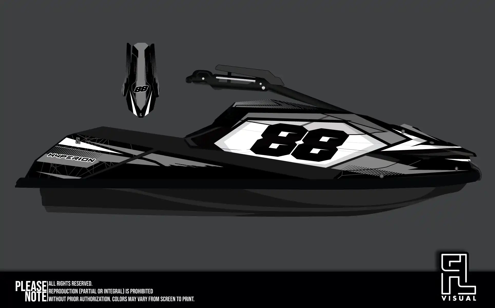 Hyperion - Pastorello Edition25 - Gray - Graphics Kit