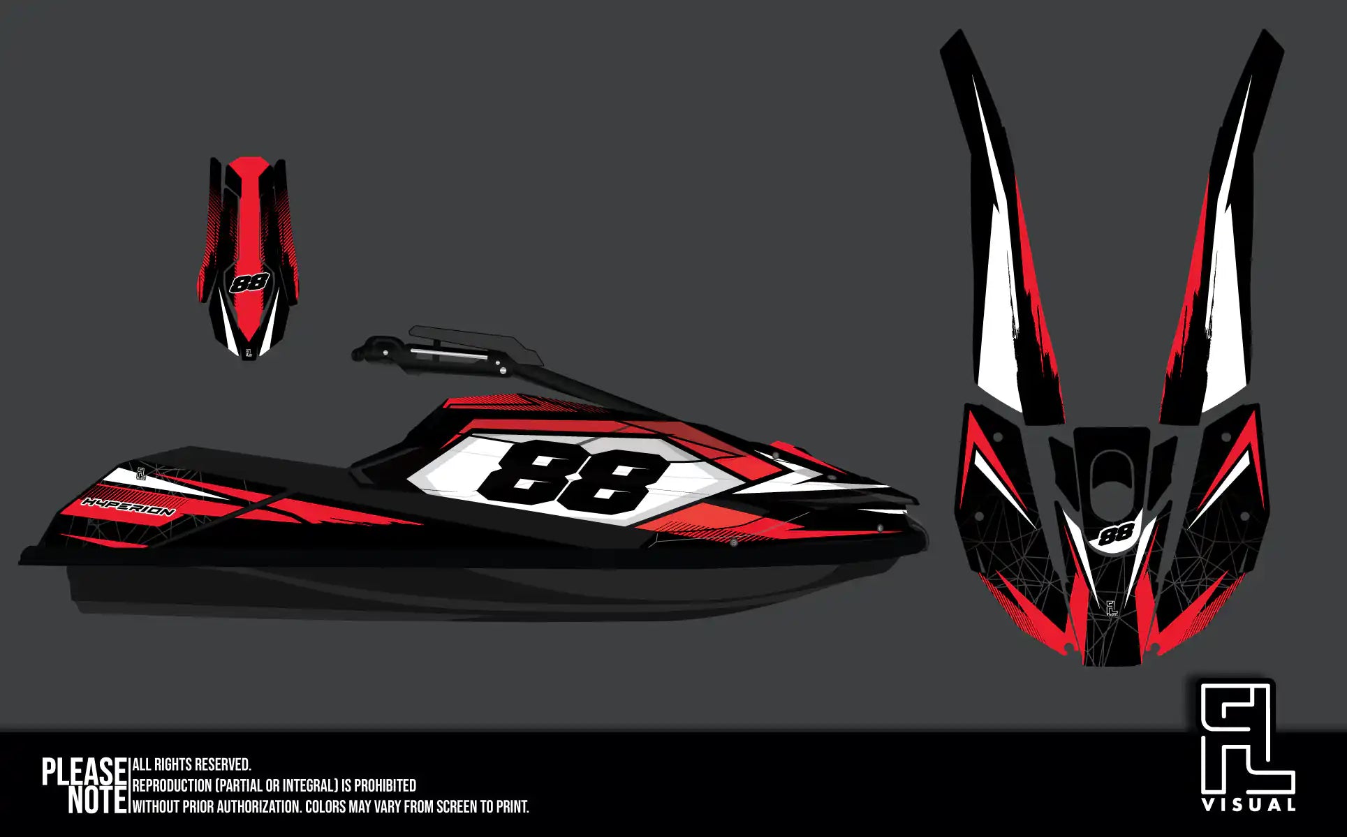 Hyperion - Pastorello Edition25 - Red - Graphics Kit