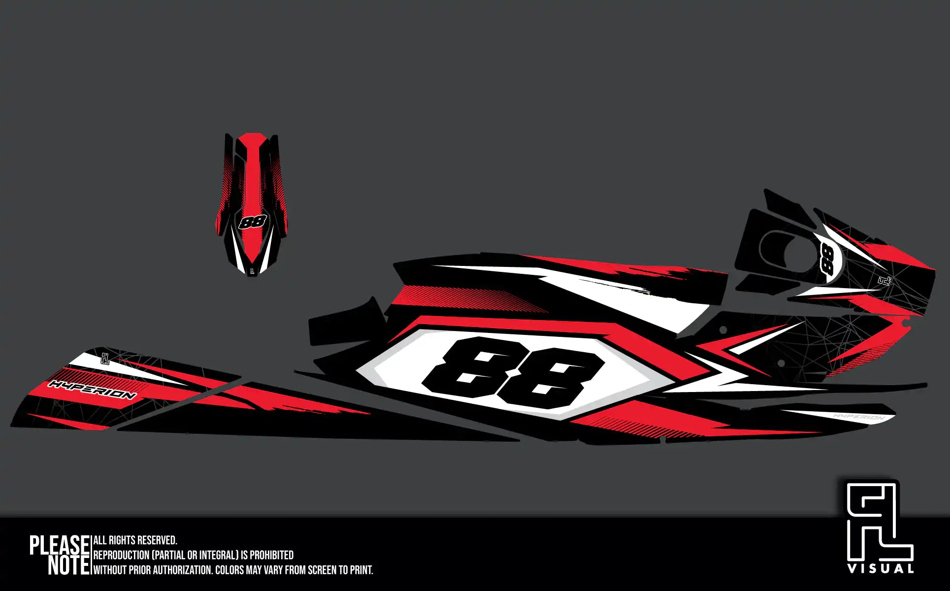 Hyperion - Pastorello Edition25 - Red - Graphics Kit