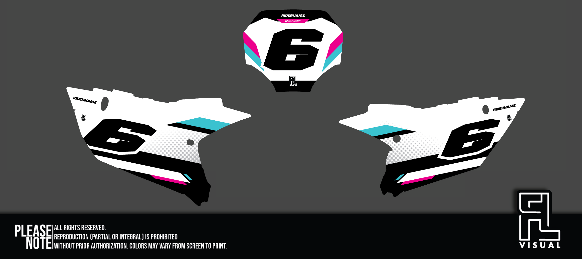 Yamaha - Number Plates - Graphics Kit - 1