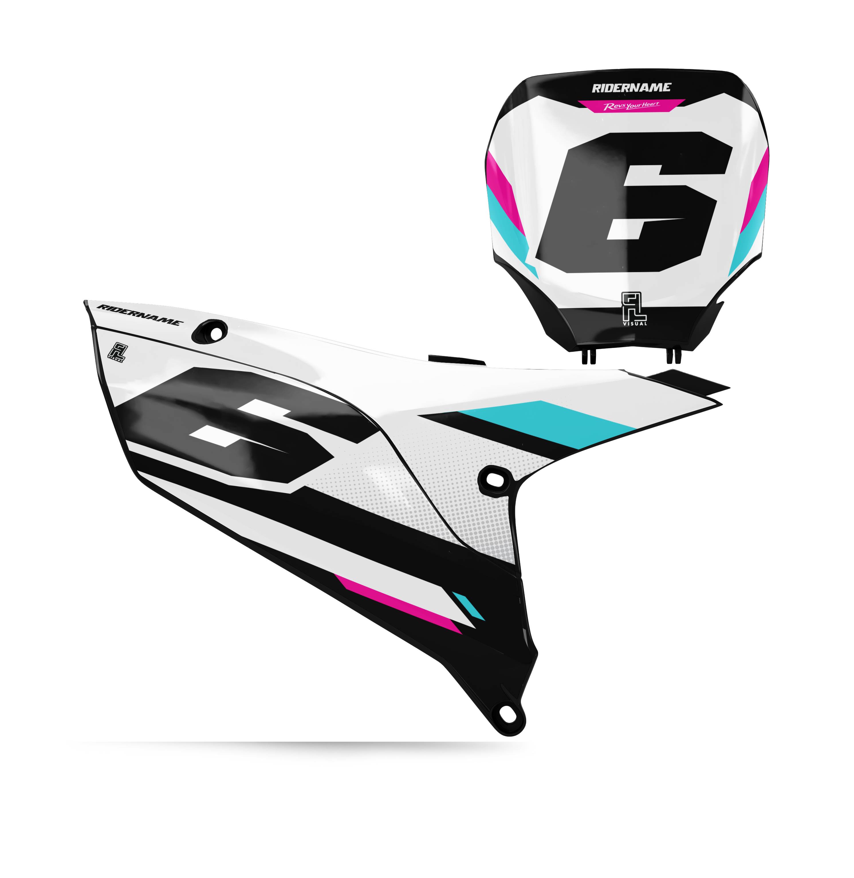 Yamaha - Number Plates - Graphics Kit - 1