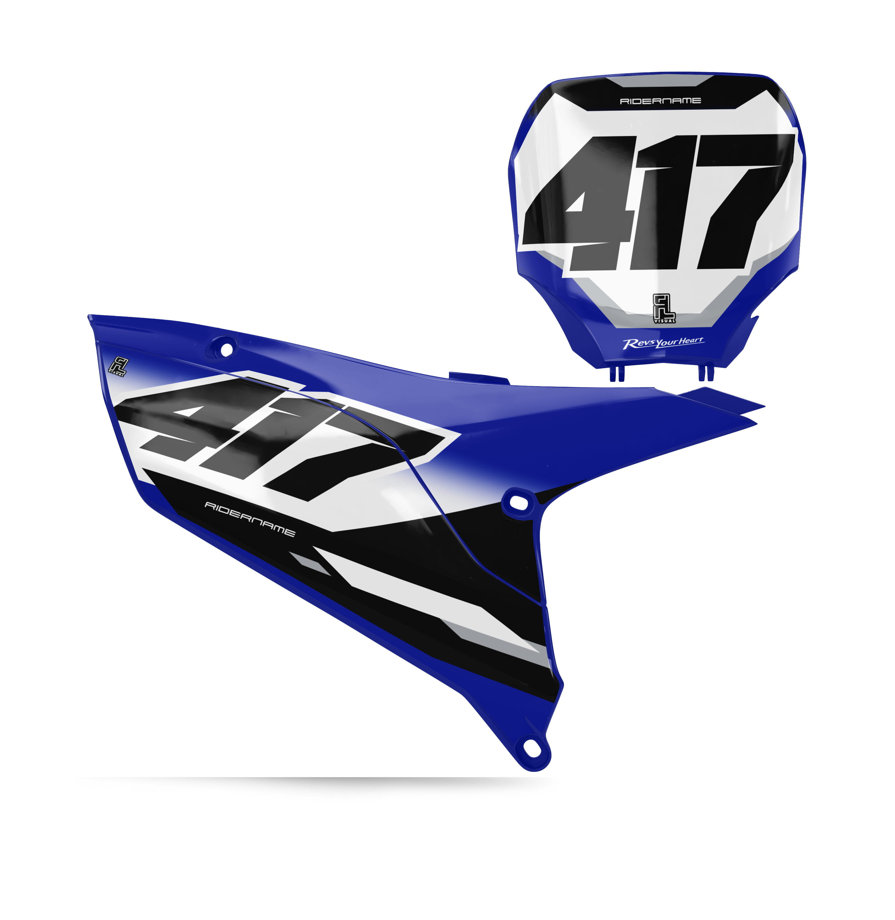 Yamaha - Number Plates - Graphics Kit - 2