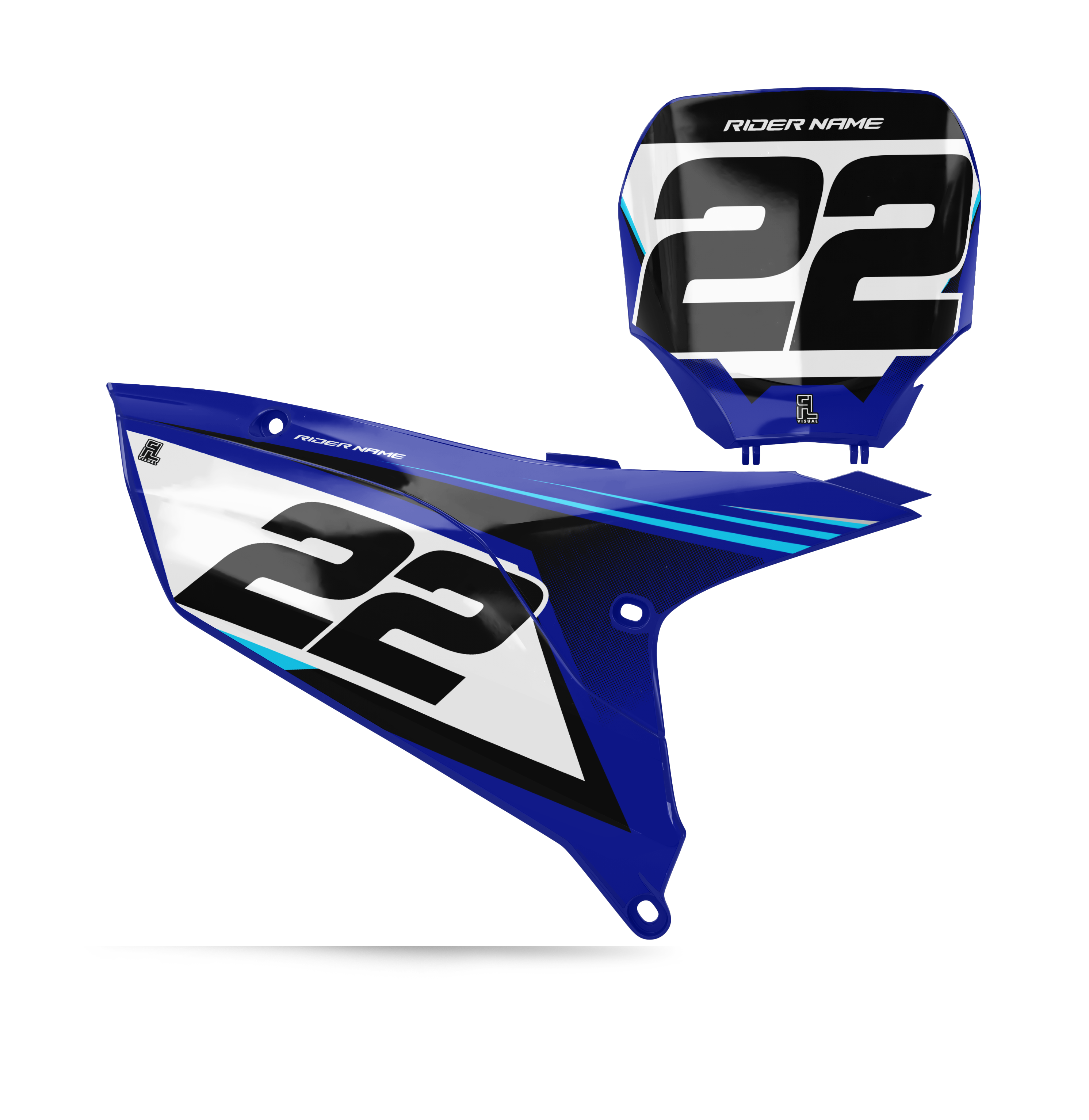 Yamaha - Number Plates - Graphics Kit - 5