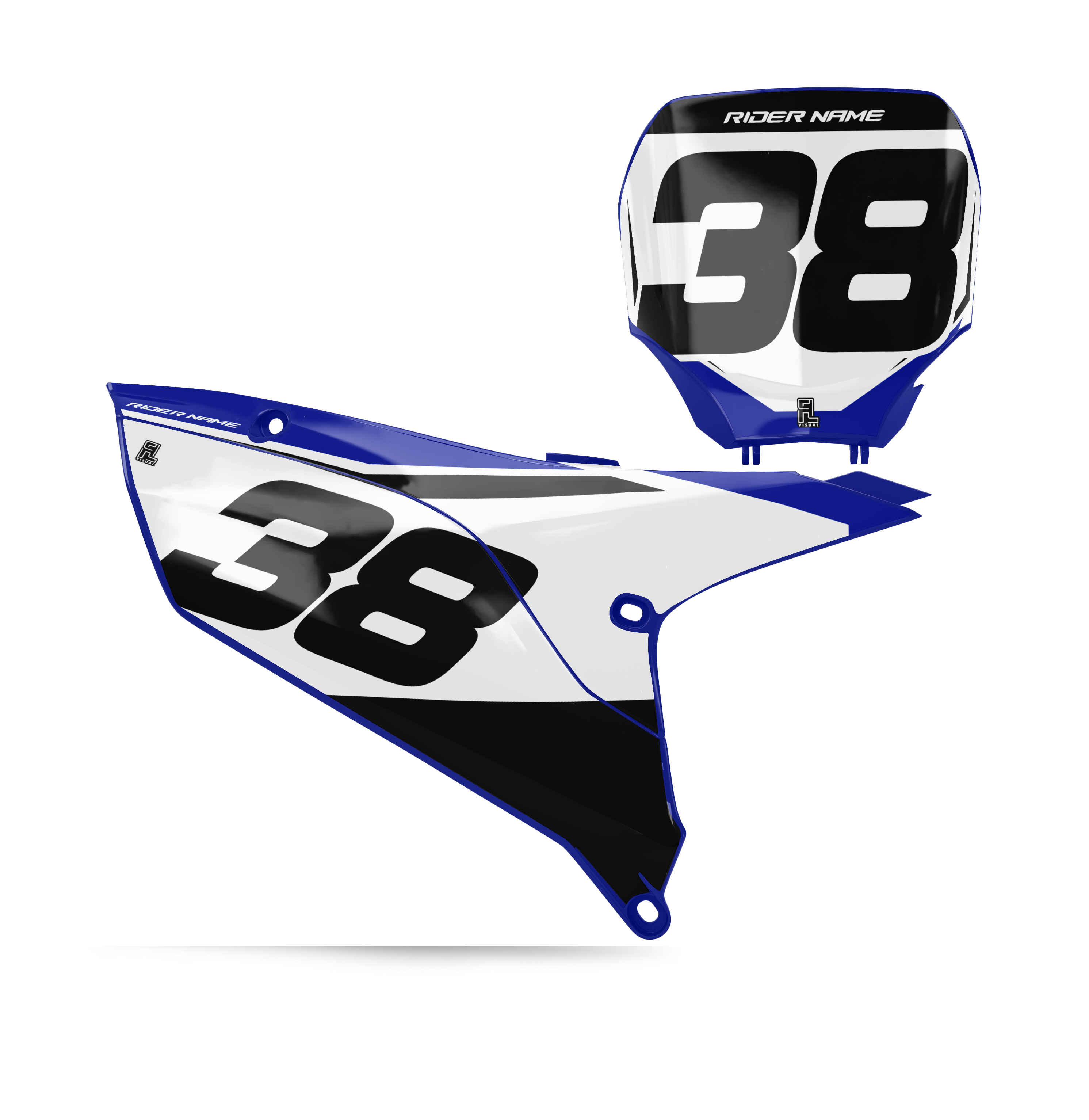 Yamaha - Number Plates - Graphics Kit - 6