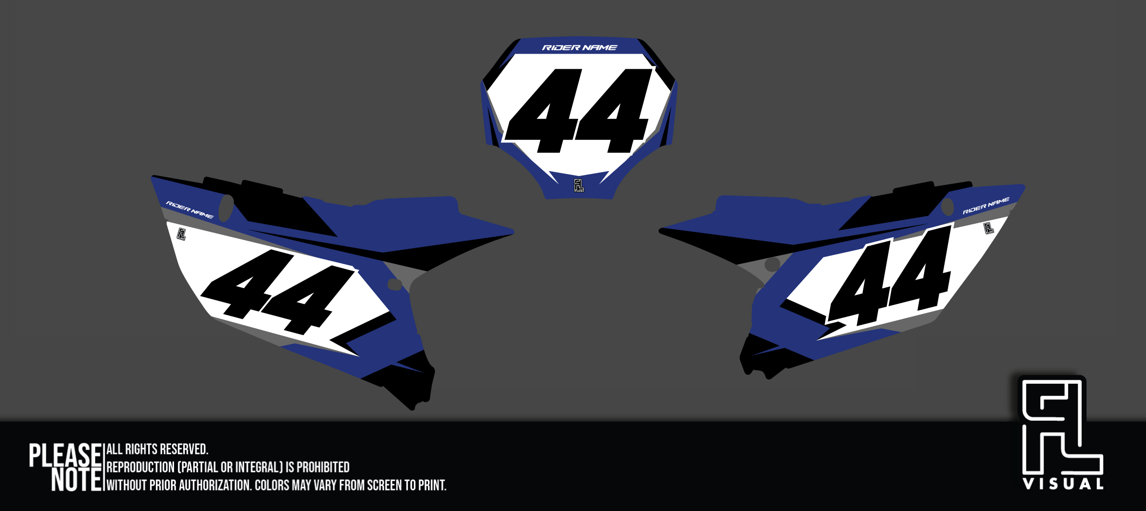Yamaha - Number Plates - Graphics Kit - 7