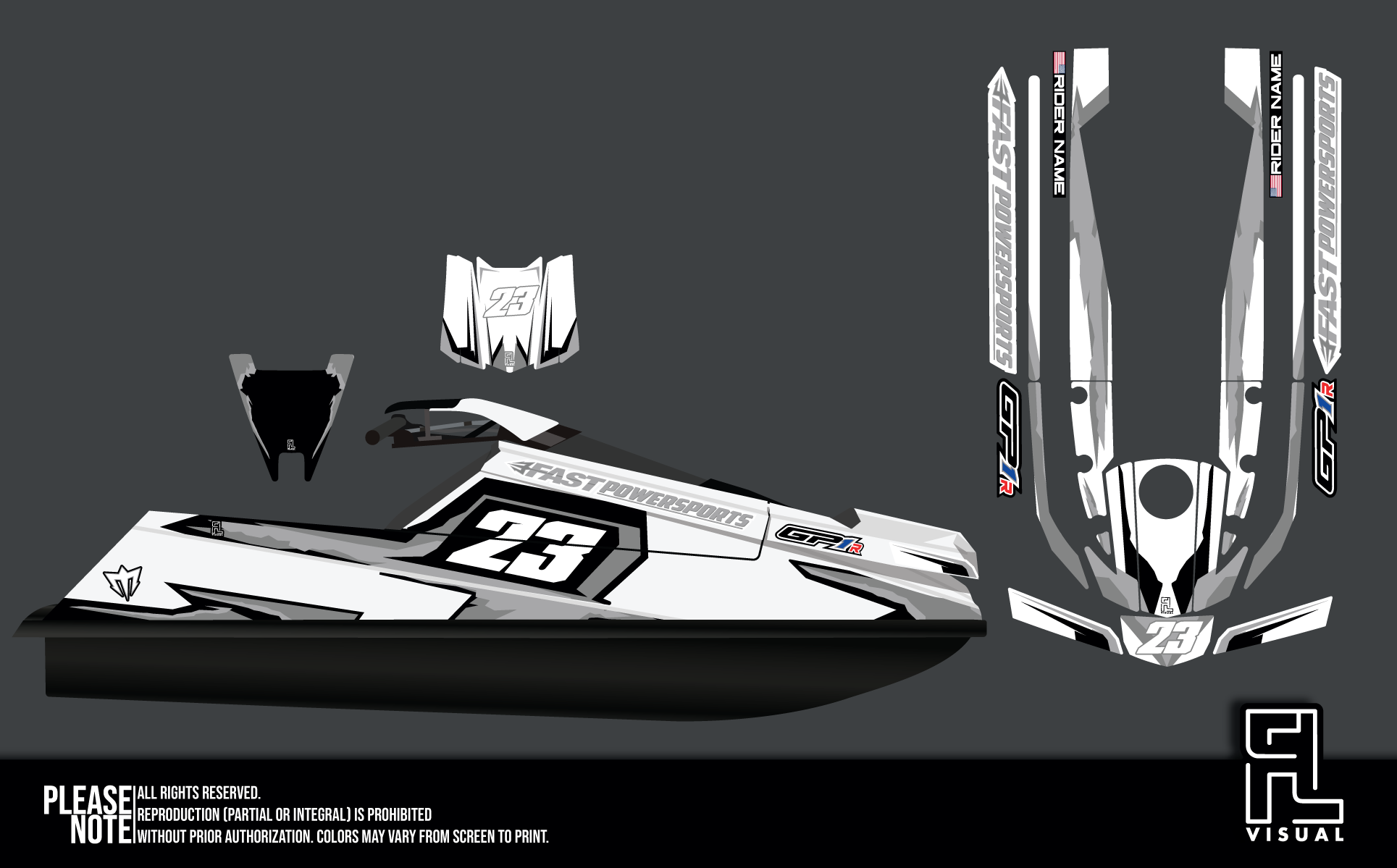 Fastpowersports GP1R - Retro1 - Grey