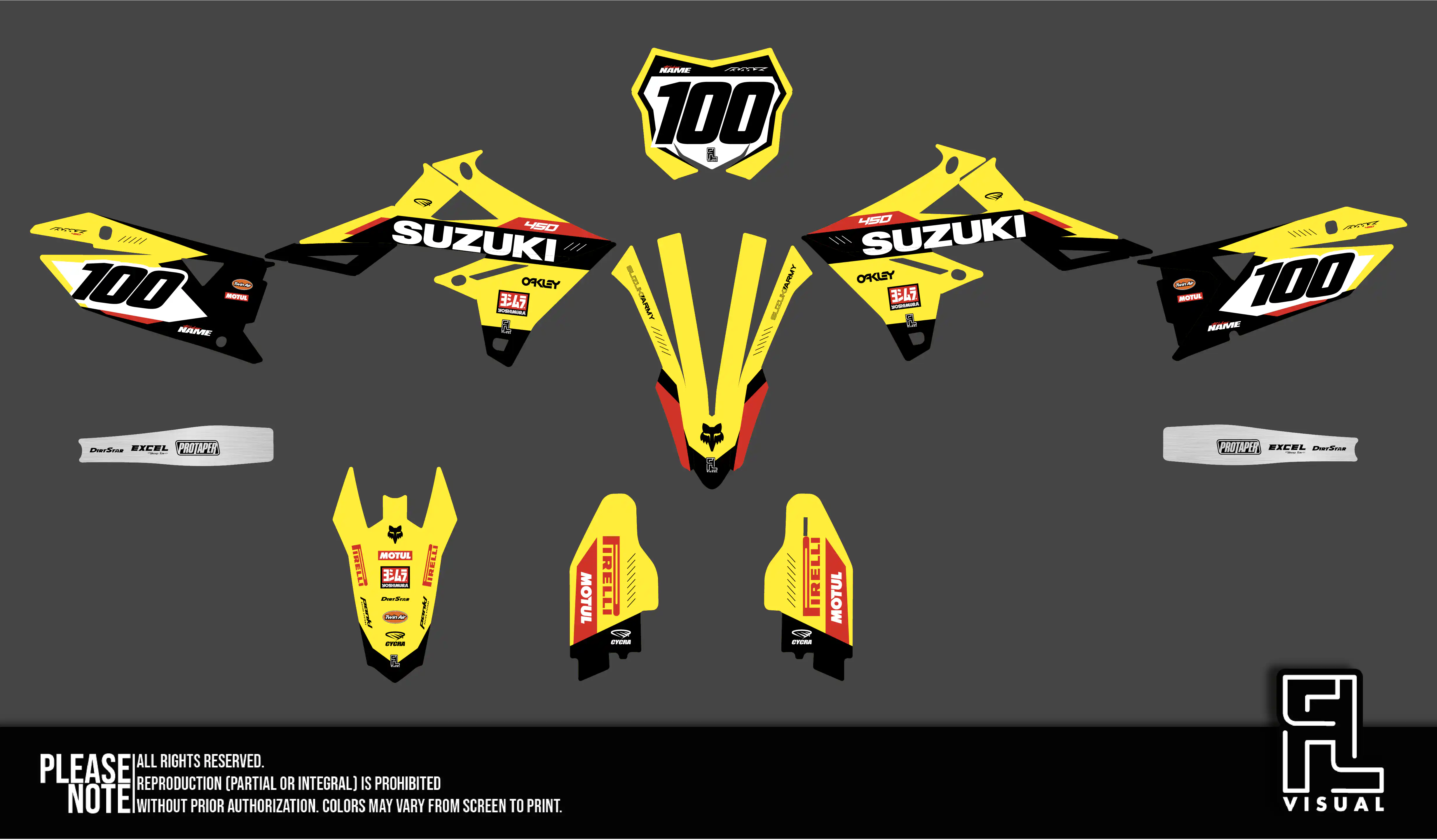 Suzuki - Graphics Kit -  Raceway