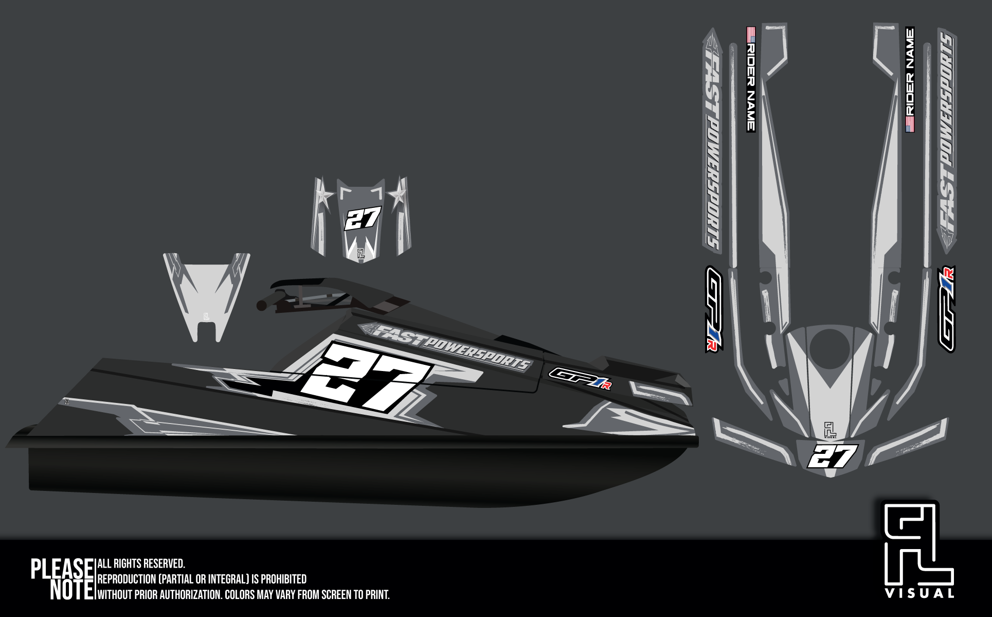 Fastpowersports GP1R - Stormer - Grey