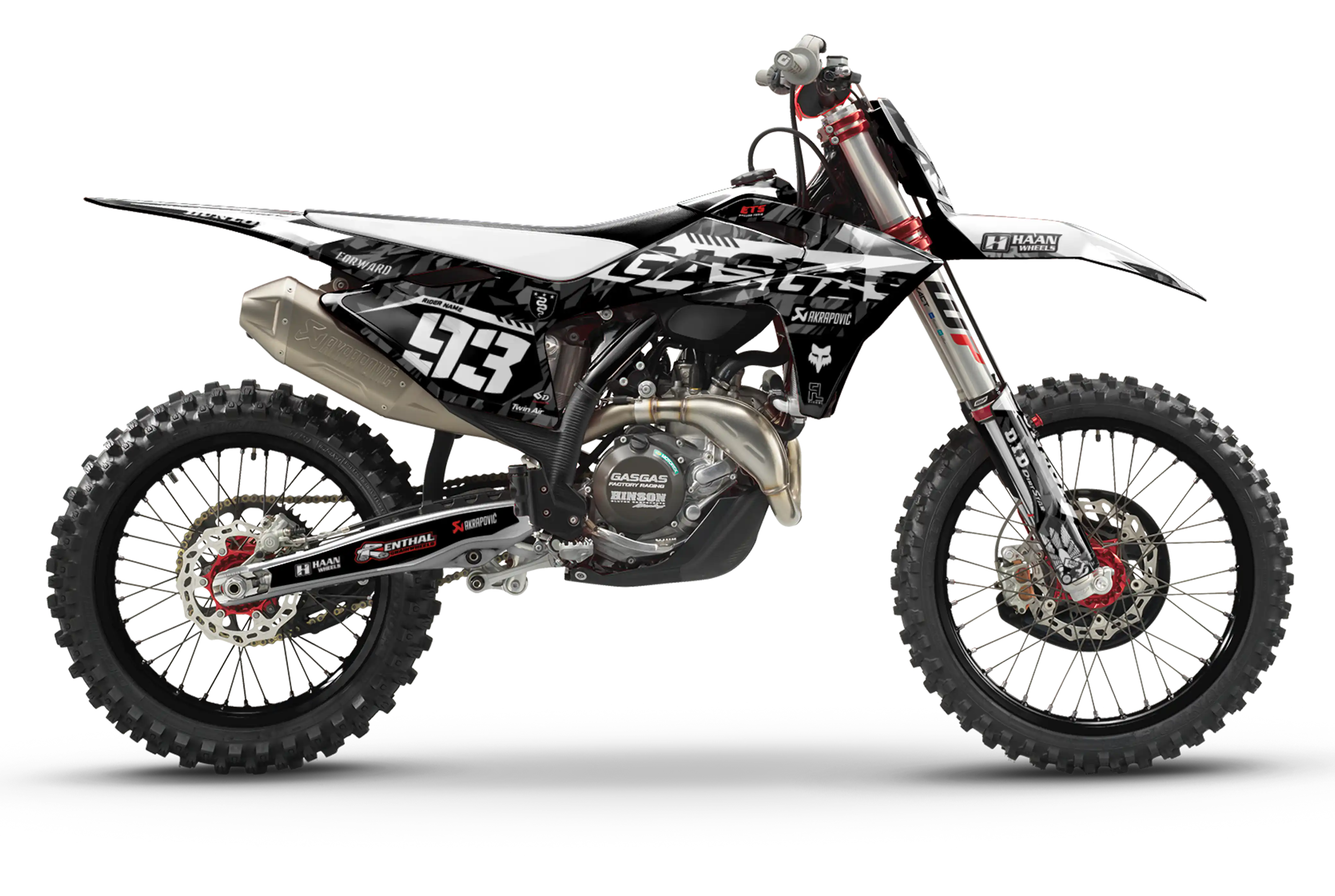 GasGas - Graphics Kit - Camo - Black&White
