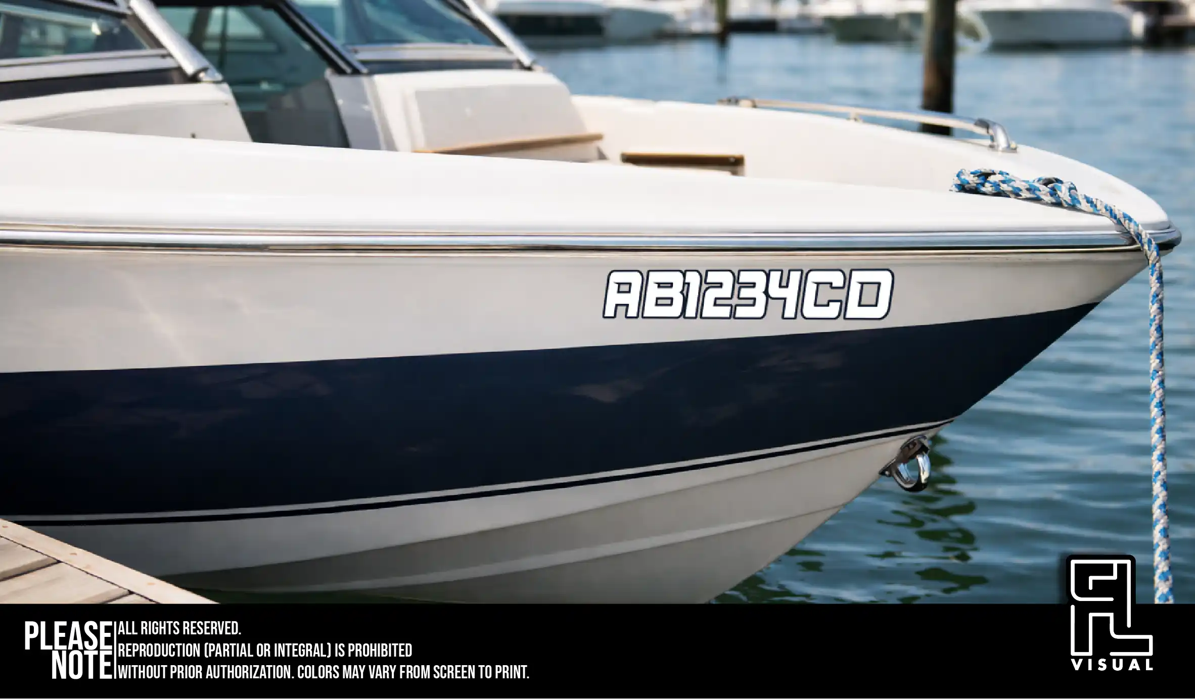 Boat Registration Stickers (pack of 2)