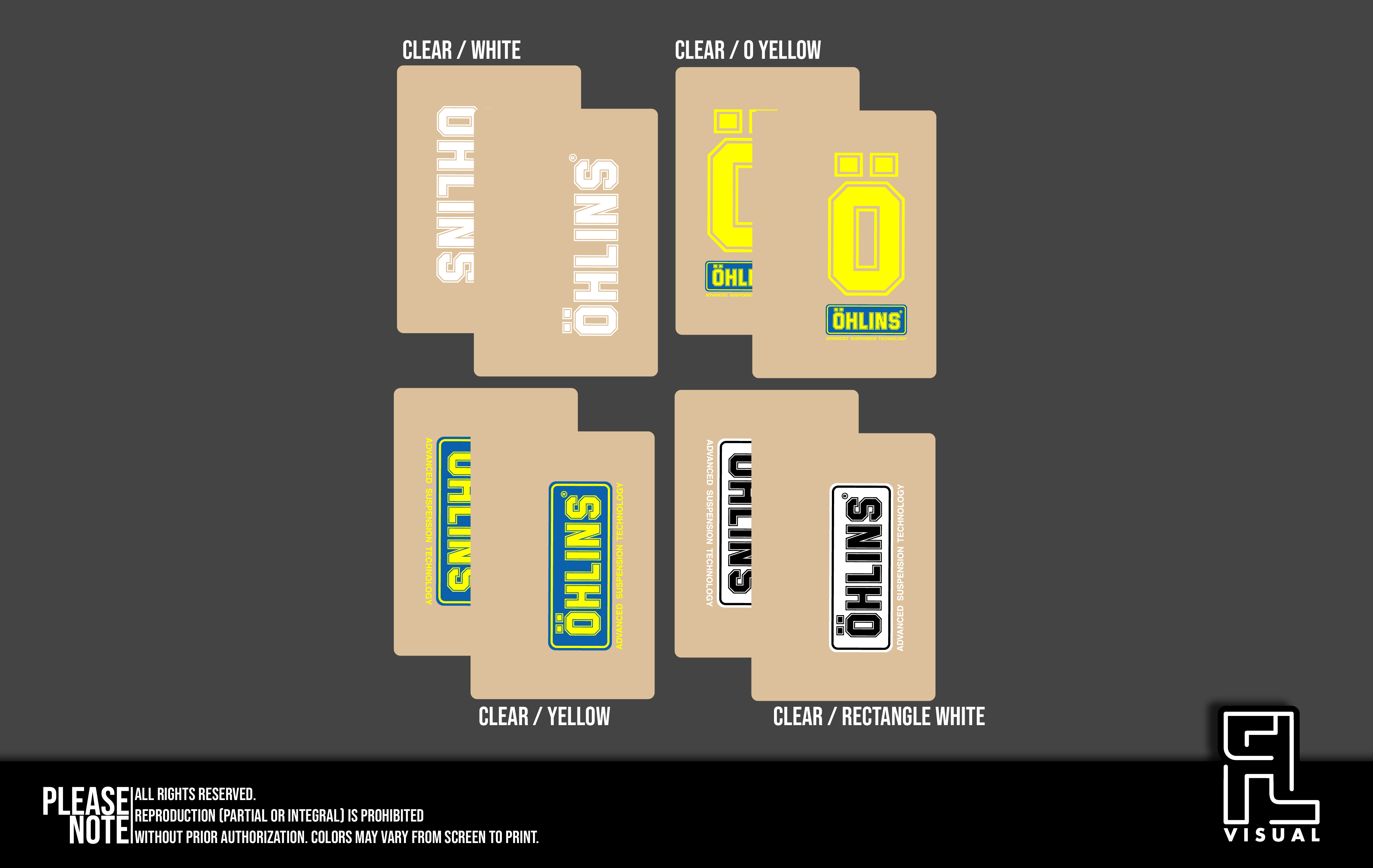 Fork Wraps(Pair) - Ohlins Clear
