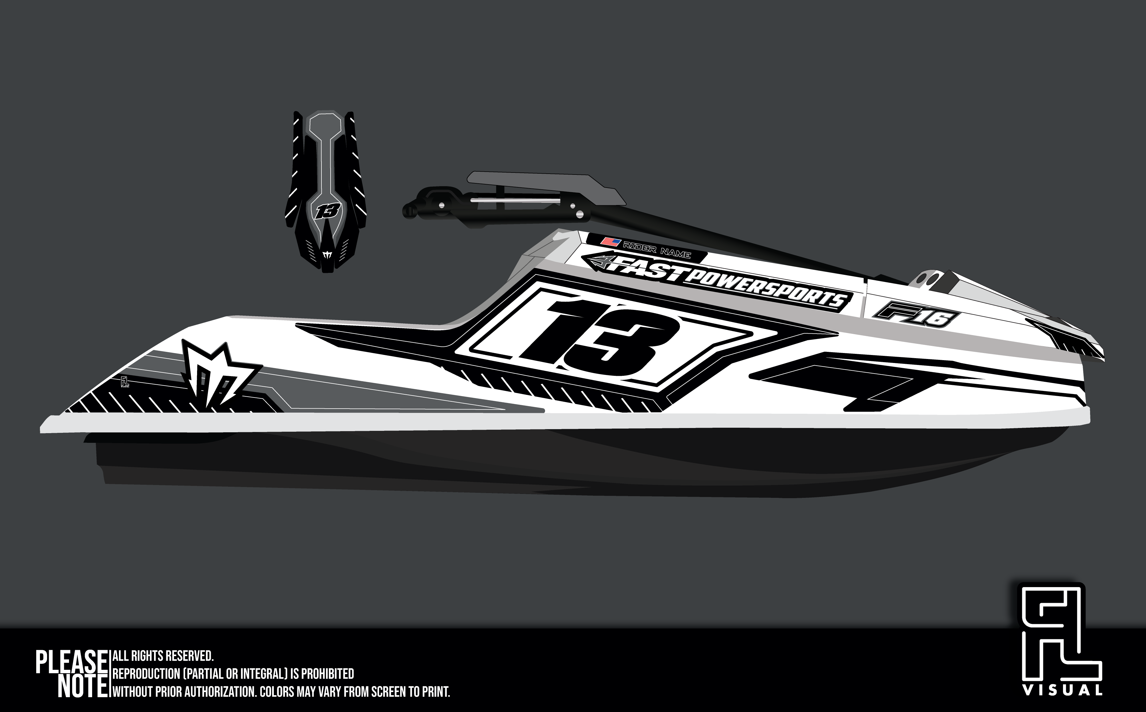 Fastpowersports F16 - Splitstream Black&White
