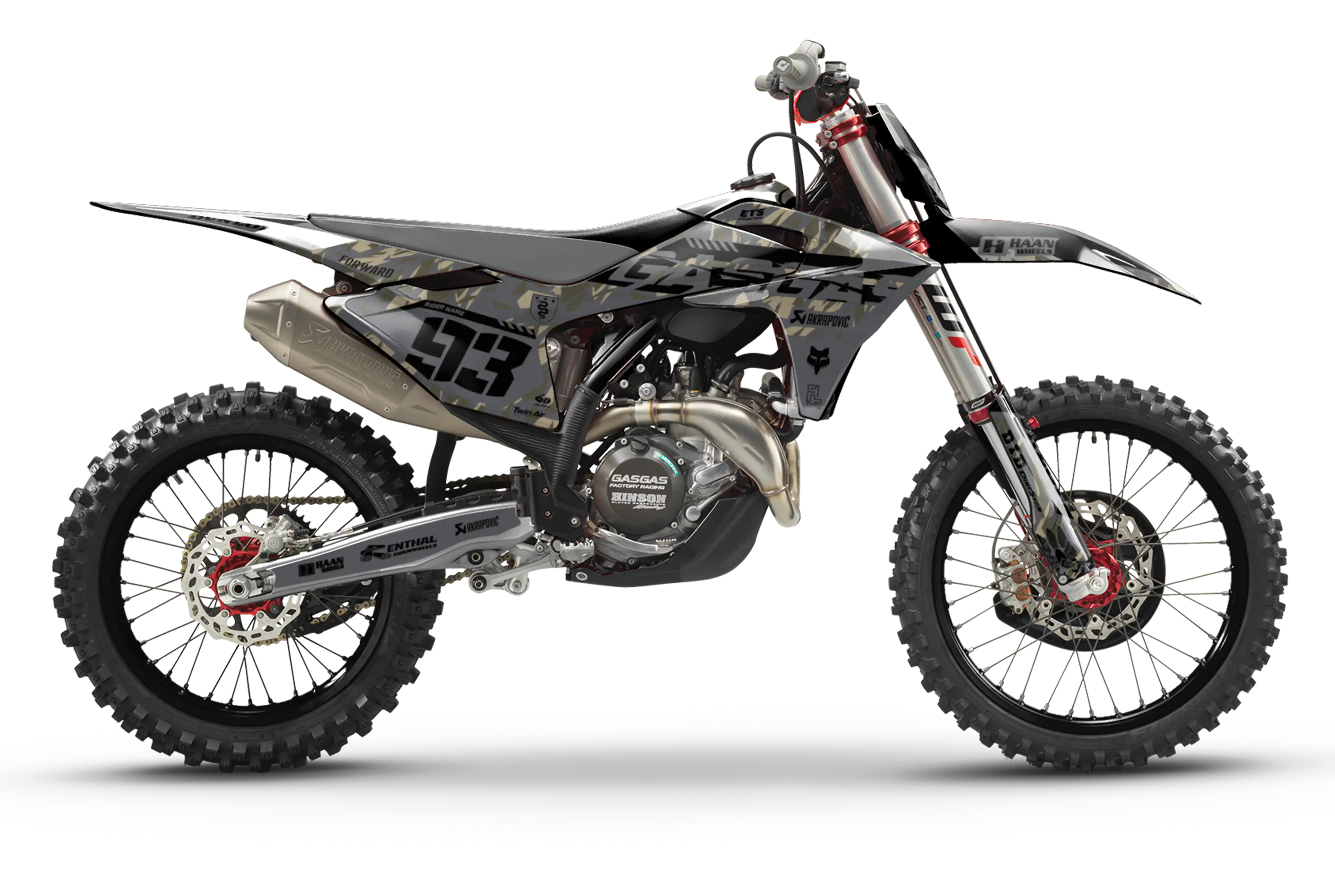 GasGas - Graphics Kit - Camo - Grey