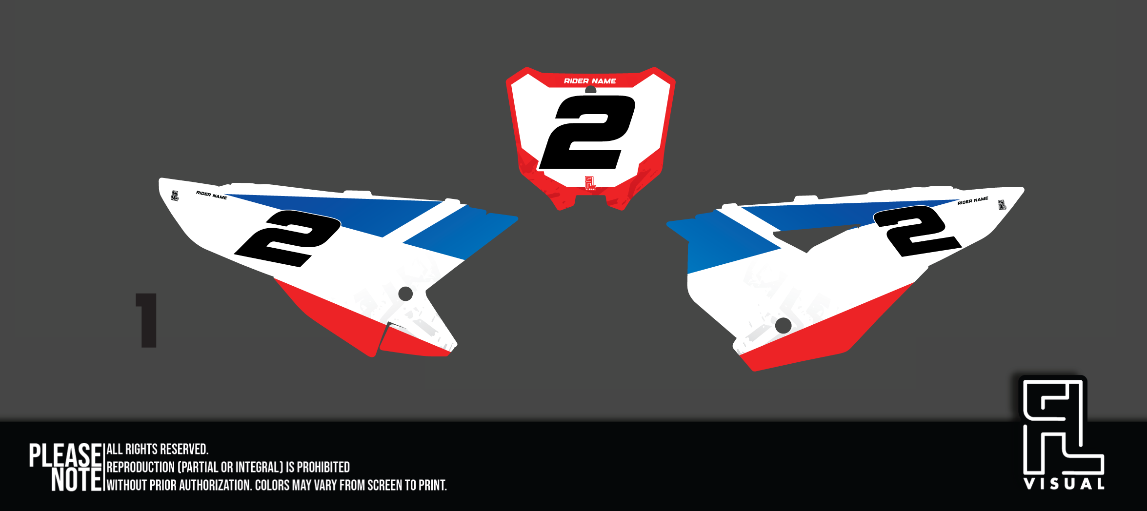 Honda - Number Plates - Graphics Kit - 1